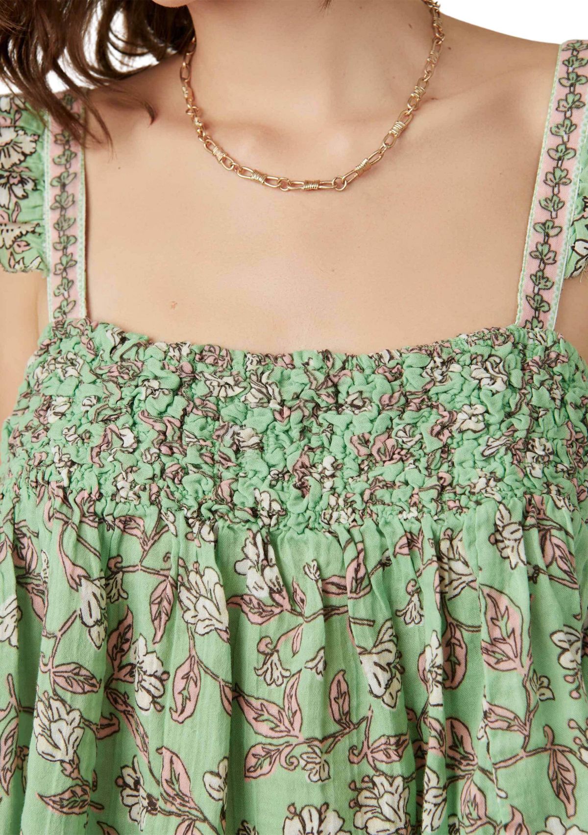 Nala Printed Babydoll Top