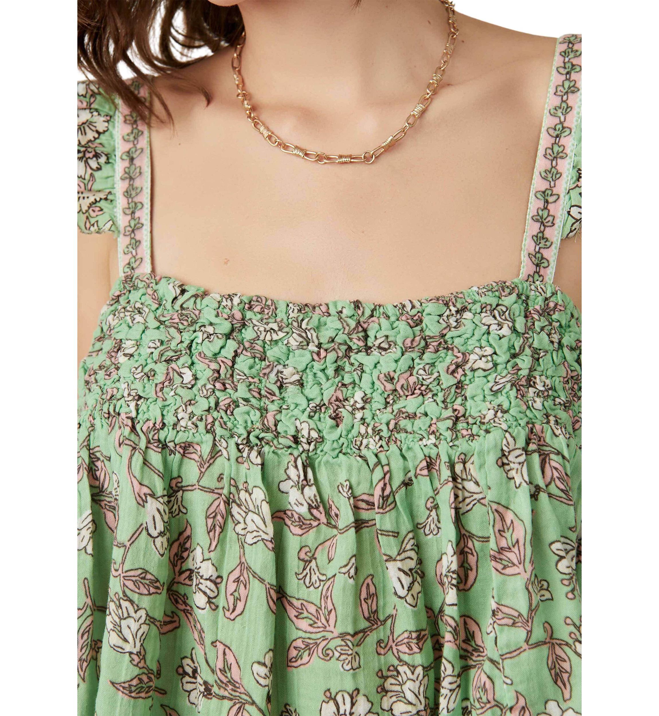 Nala Printed Babydoll Top