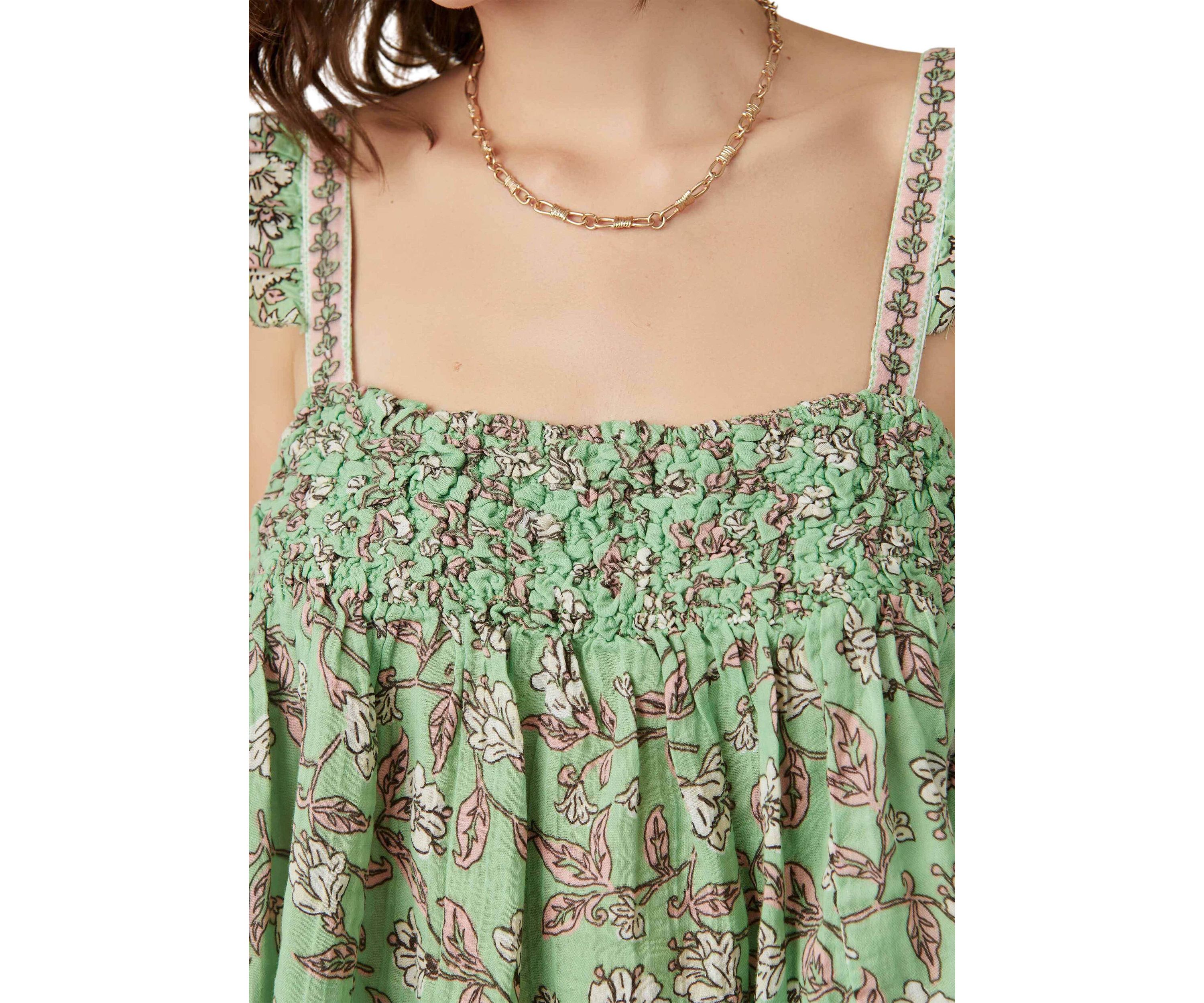 Nala Printed Babydoll Top