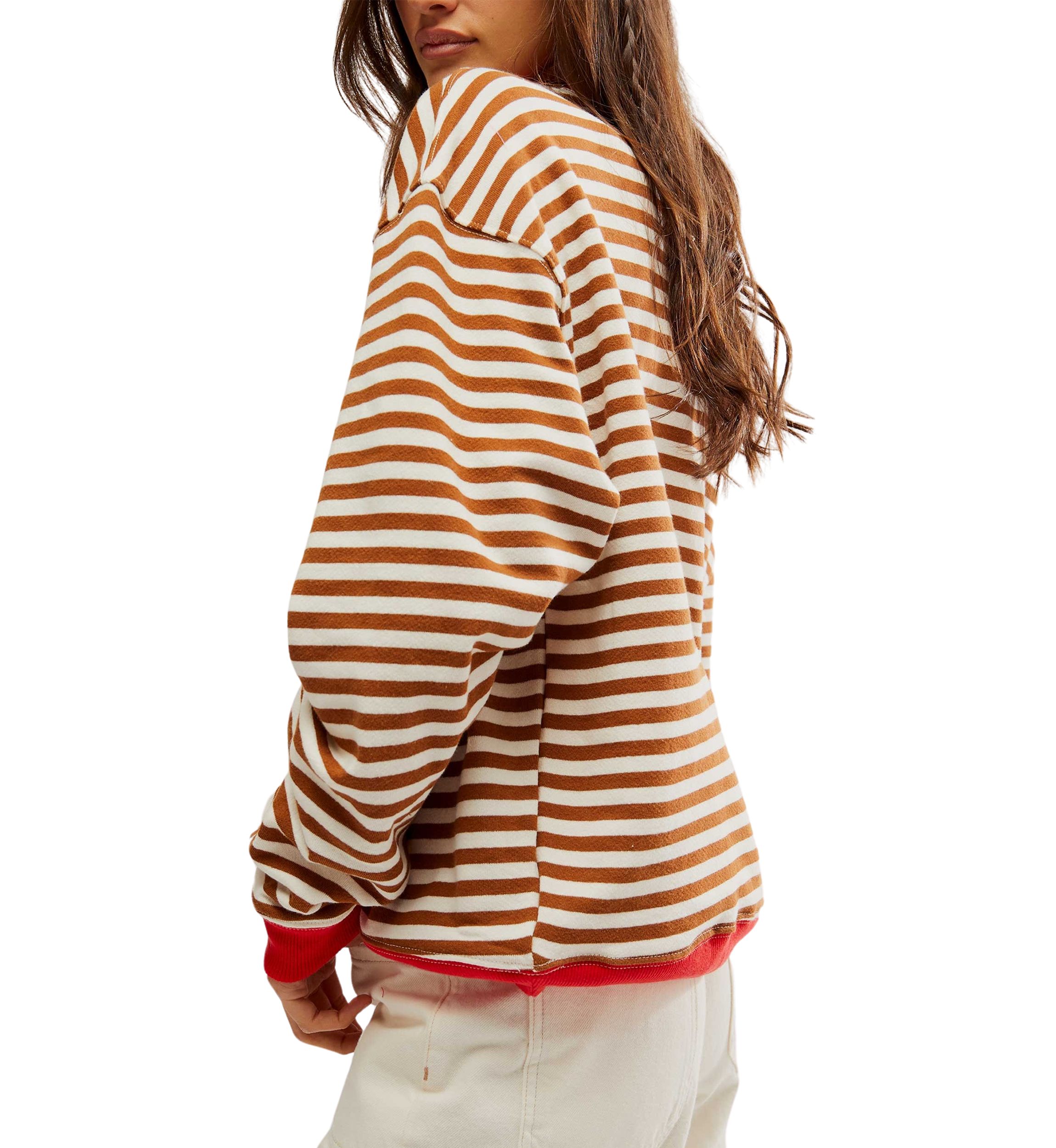 Classic Striped Oversized Crewneck