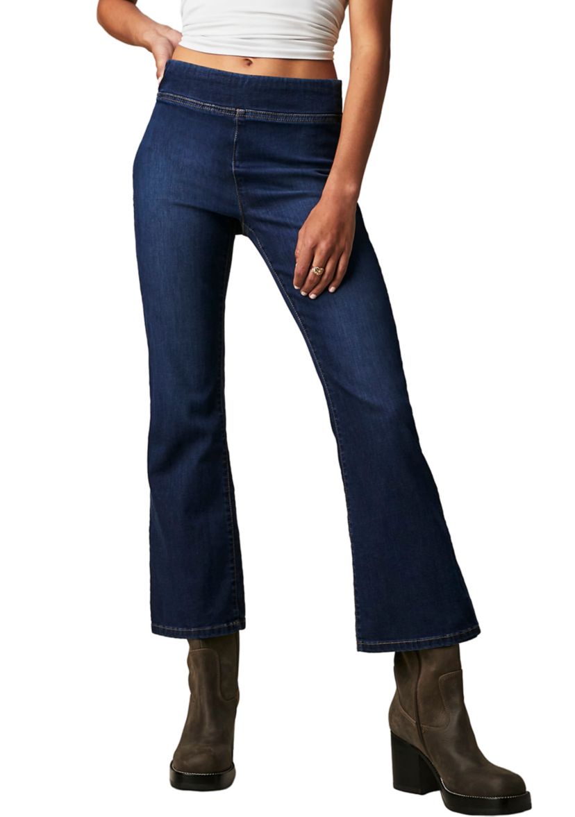 We The Free In My Feelings Cropped Slim Flare Jeans