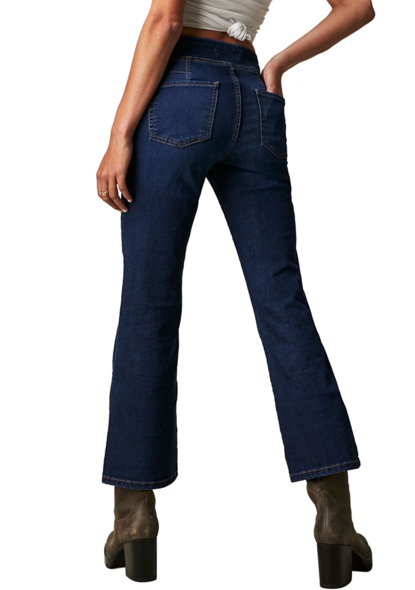 We The Free In My Feelings Cropped Slim Flare Jeans