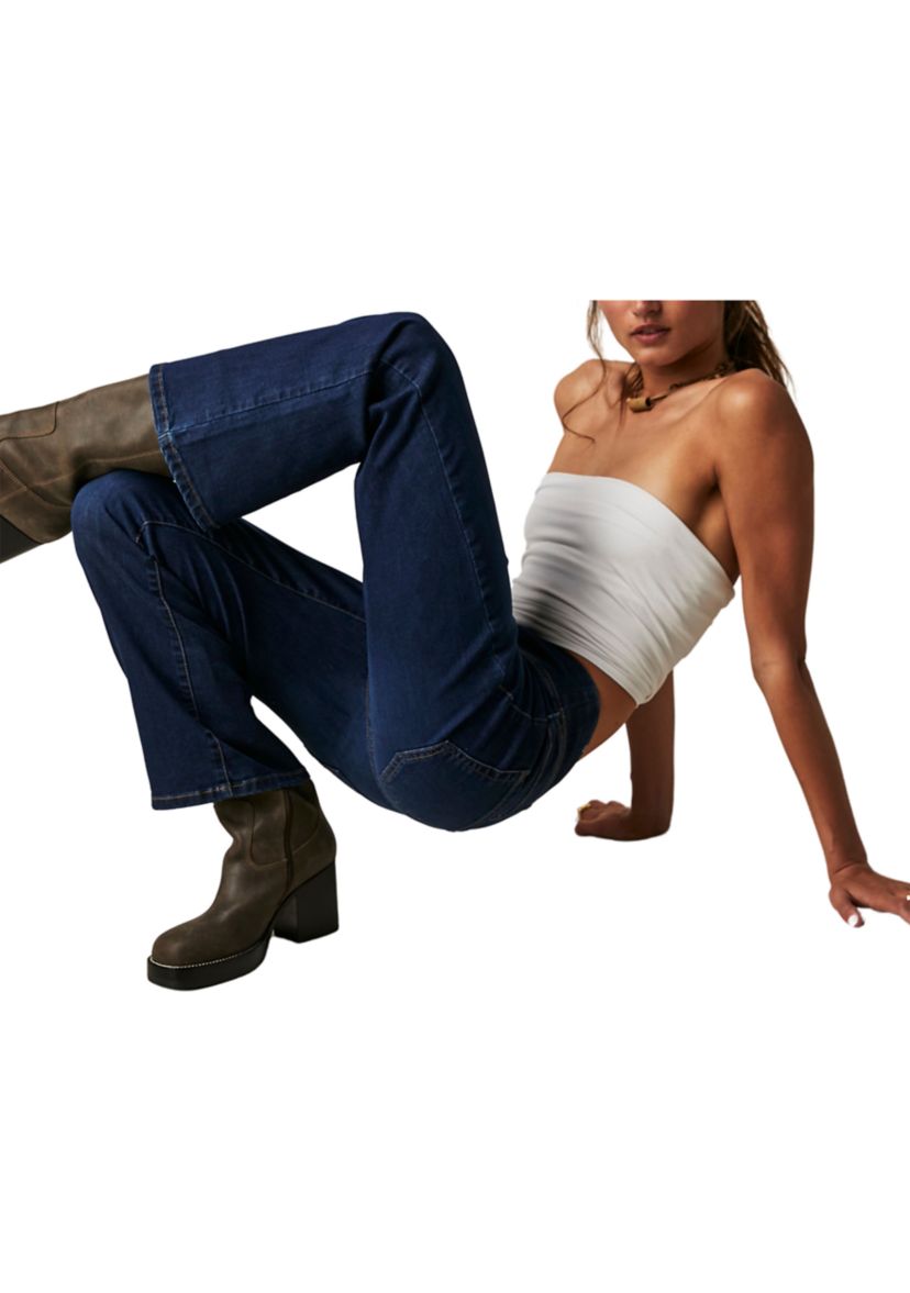 We The Free In My Feelings Cropped Slim Flare Jeans
