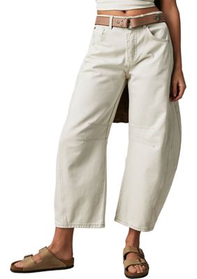 Free People Women's We The Free Good Luck Mid-Rise Barrel Jeans