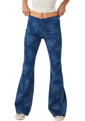 Free People, Pants & Jumpsuits, Free People Slim Pullon Velvet Flare Pants