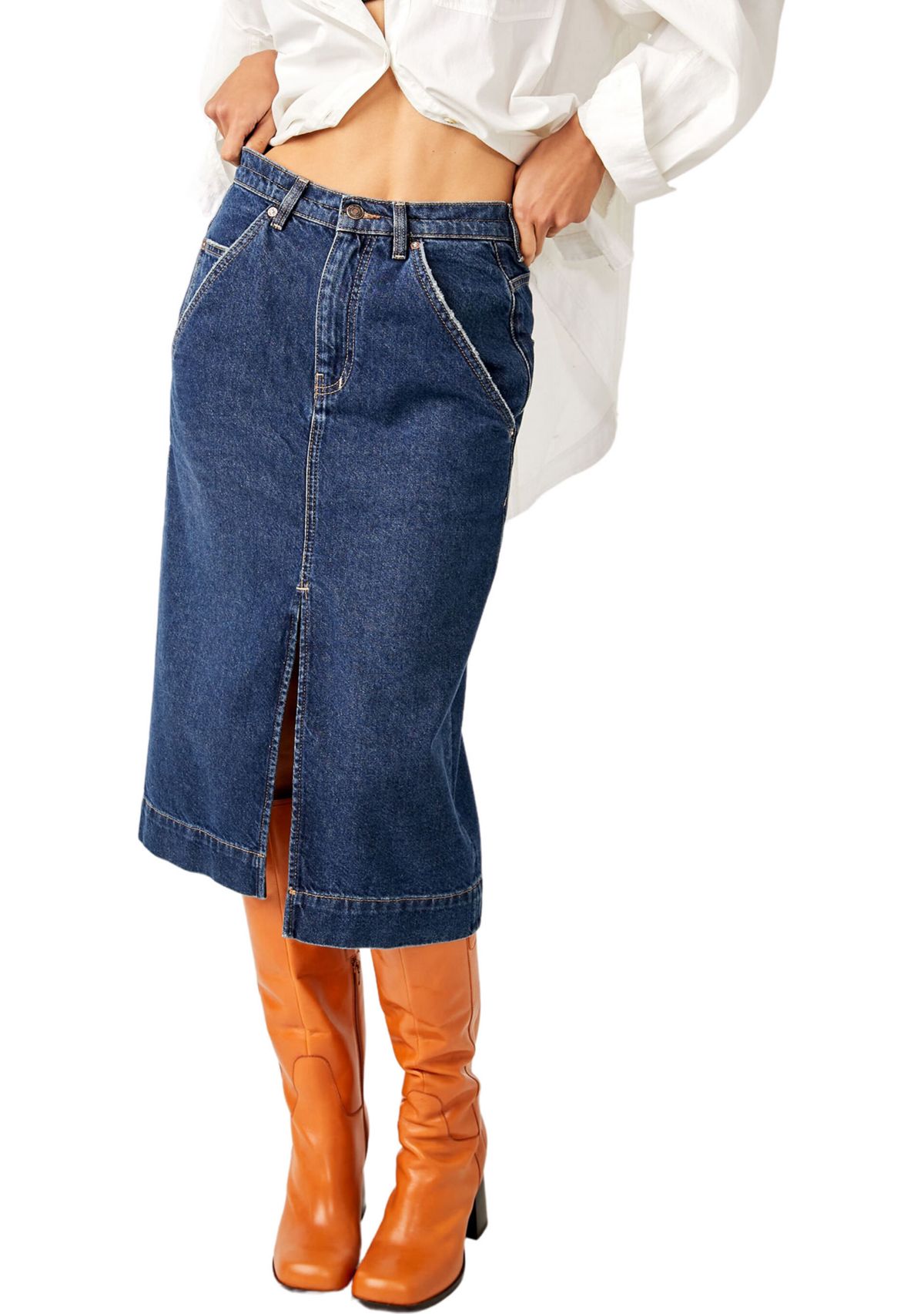 We The Free Wild Roses Midi Skirt