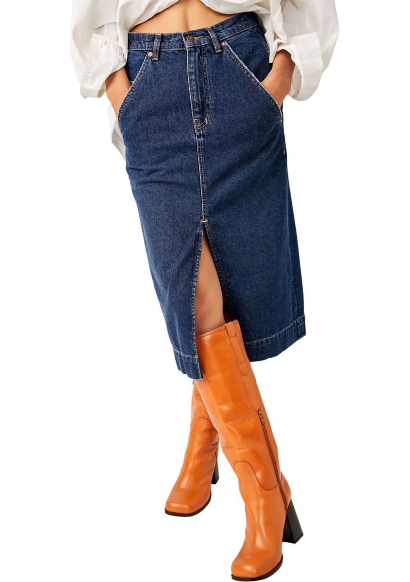 We The Free Wild Roses Midi Skirt