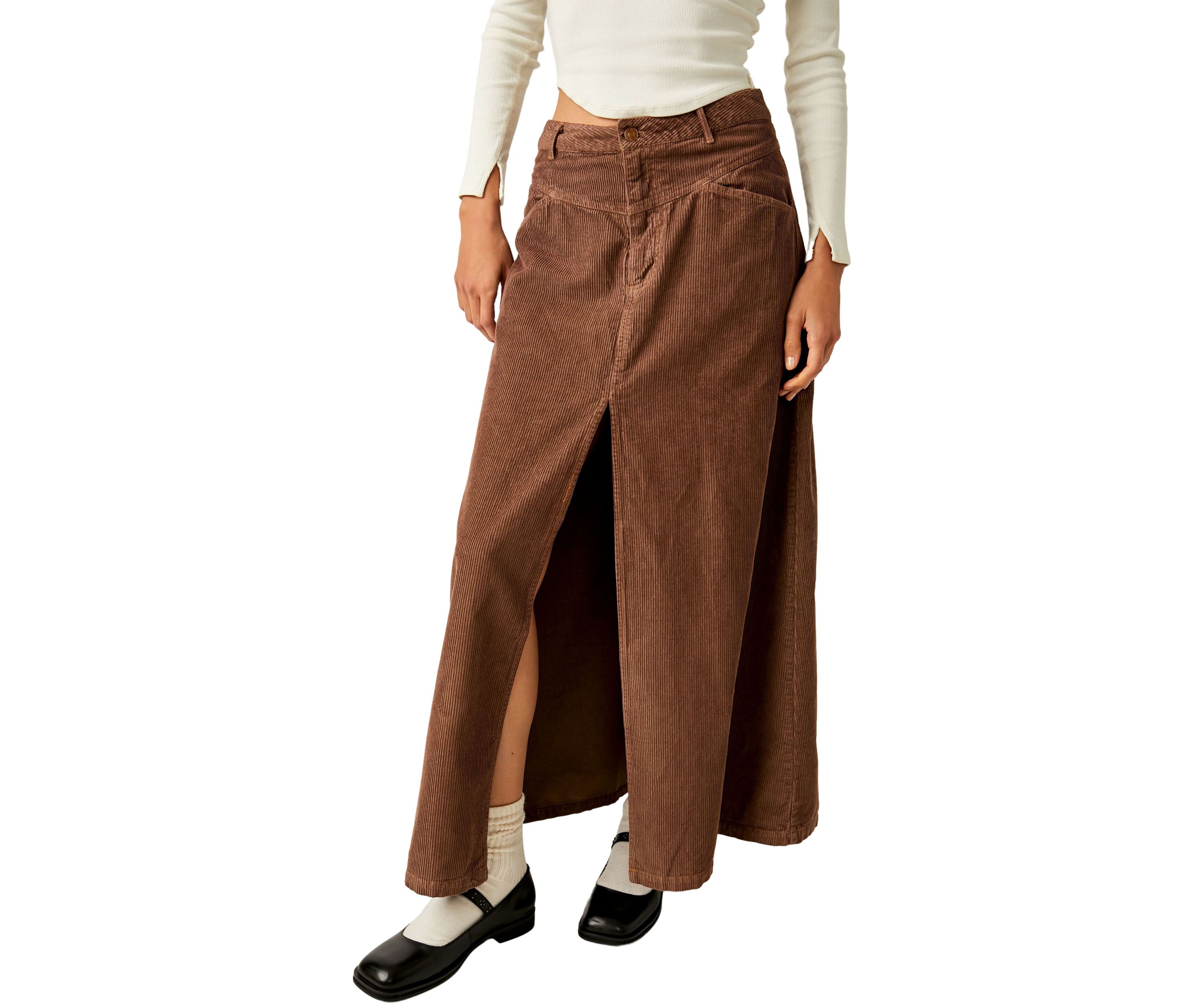 We The Free Come As You Are Cord Maxi Skirt
