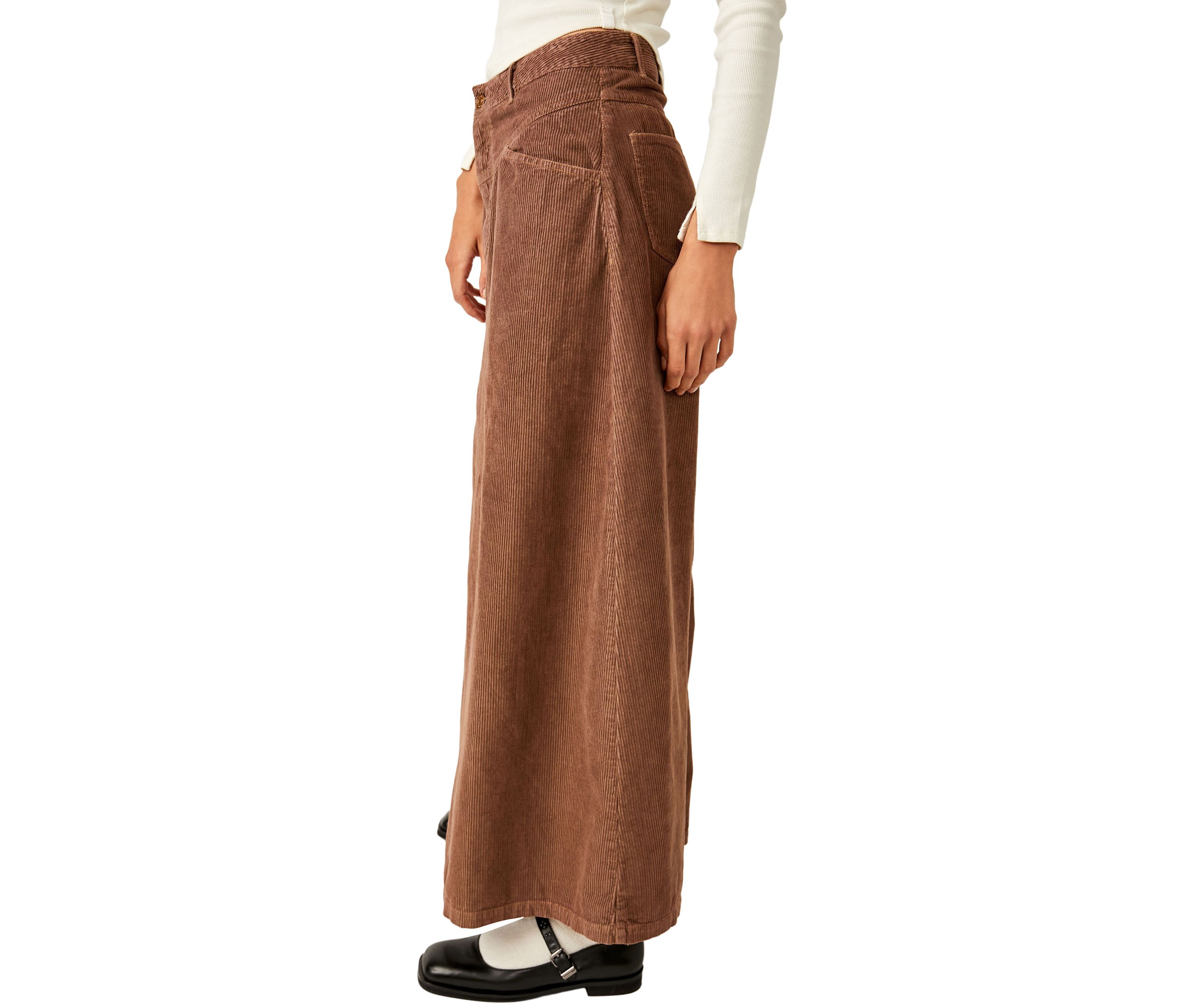 We The Free Come As You Are Cord Maxi Skirt