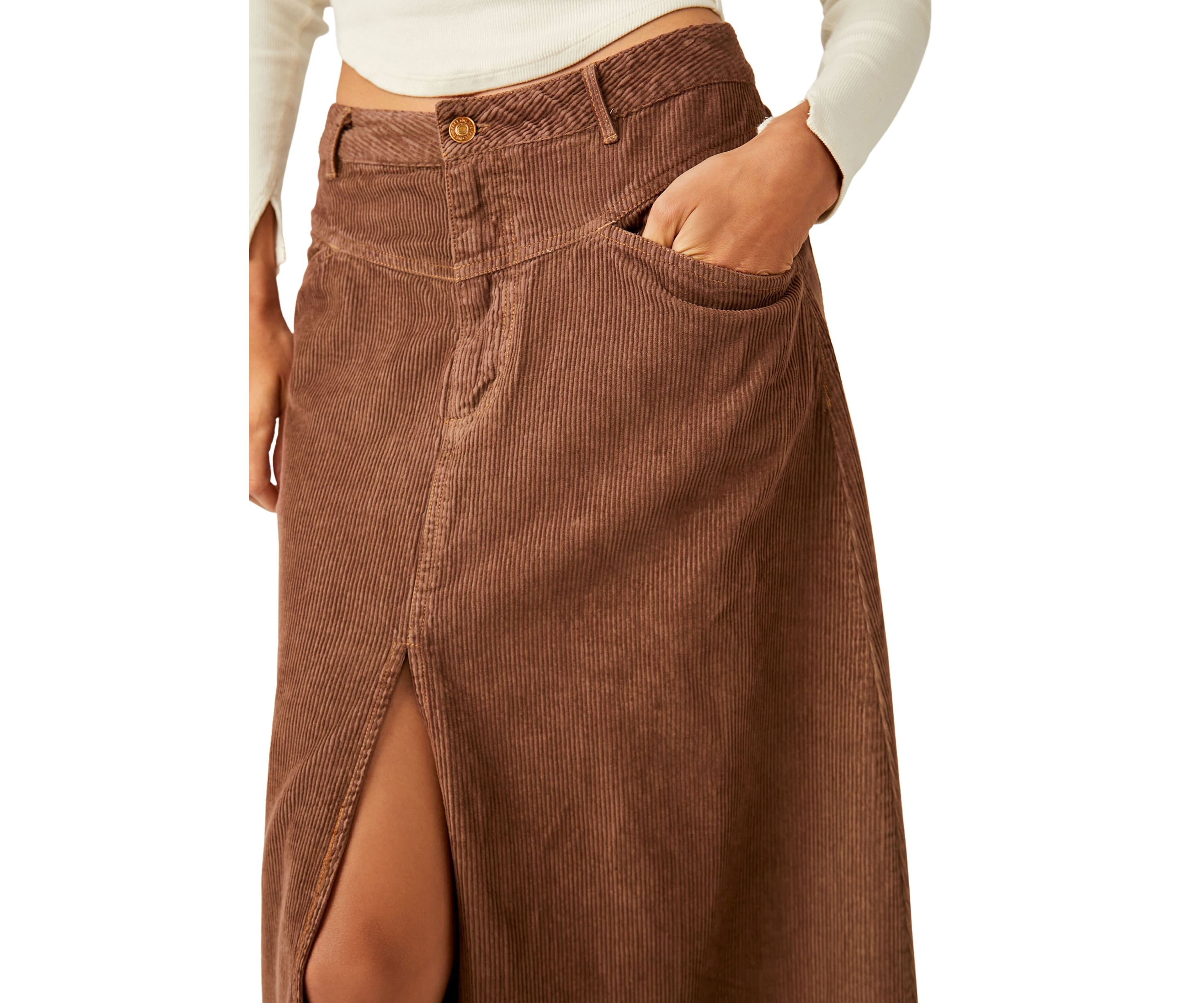 We The Free Come As You Are Cord Maxi Skirt