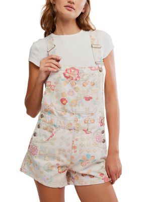 Free People Women's We The Free Ziggy Printed Shortalls