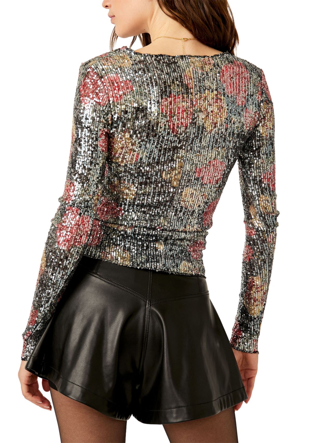 Printed Gold Rush Long Sleeve Top