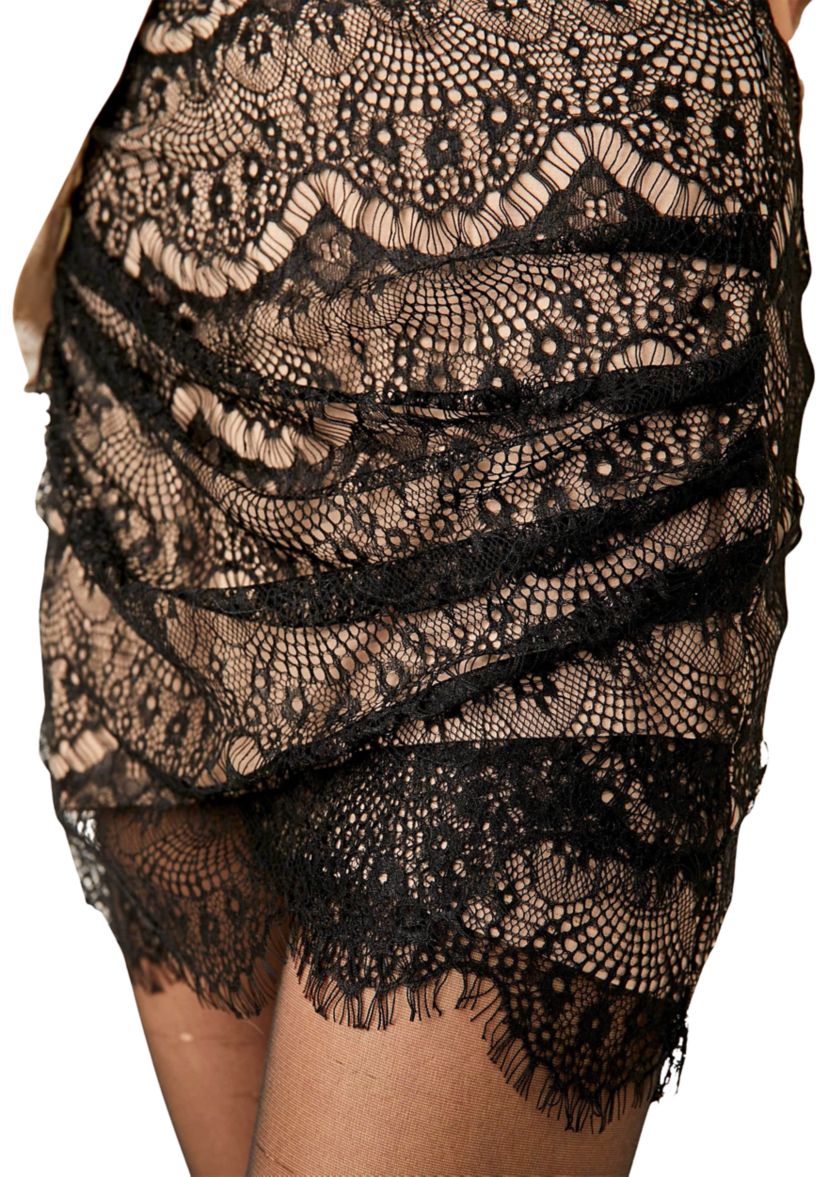 Zoey Lace Mini Skirt