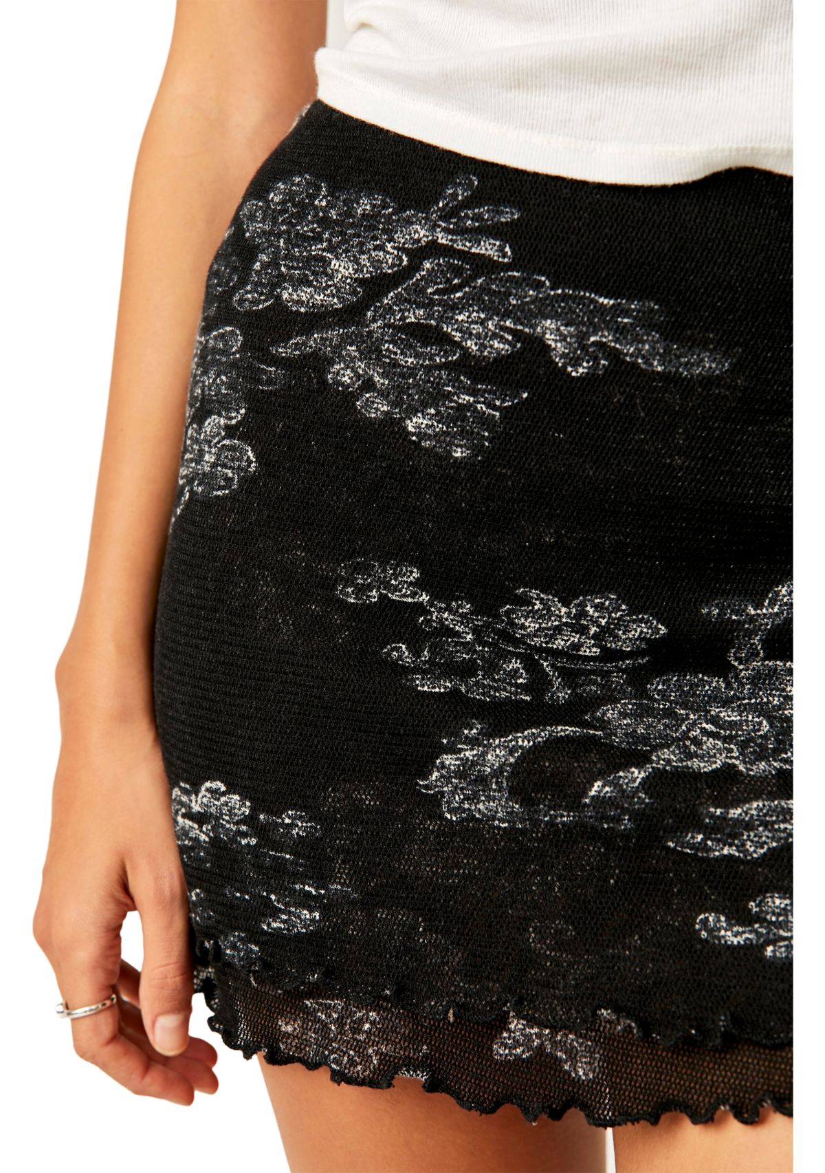 Poppy Mesh Mini Skirt