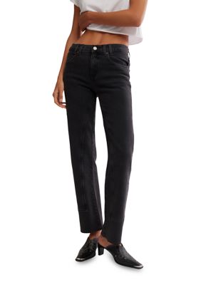Free People Women's We The Free Risk Taker Mid-Rise Jeans