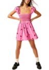 knee length dresses for ladies Free People Santiago Embroidered Mini Dress Ivory L main image 0