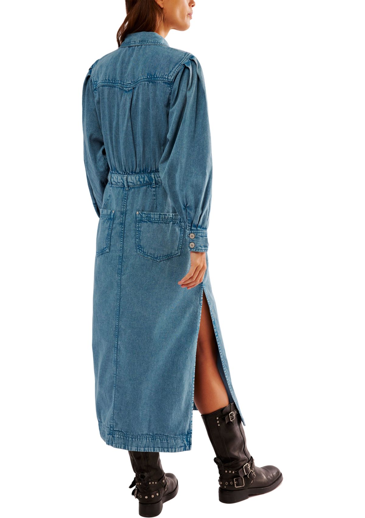 Mad Love Denim Midi Dress
