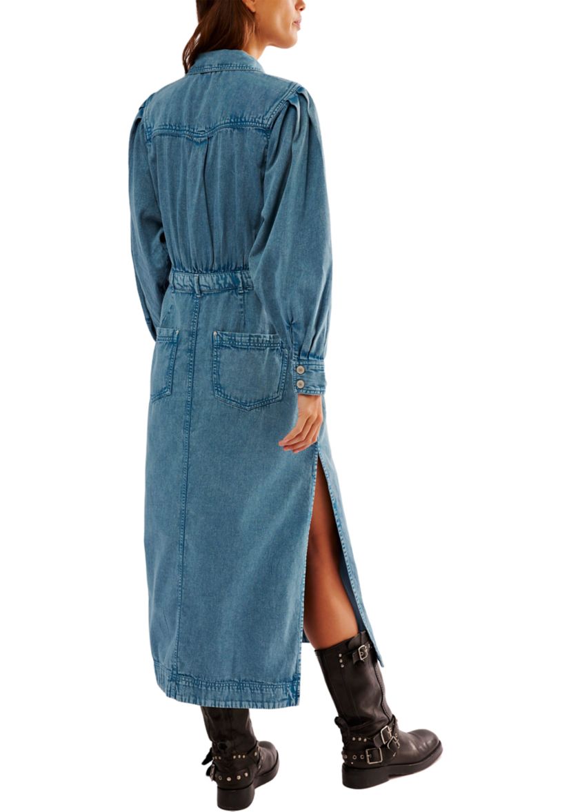 Mad Love Denim Midi Dress