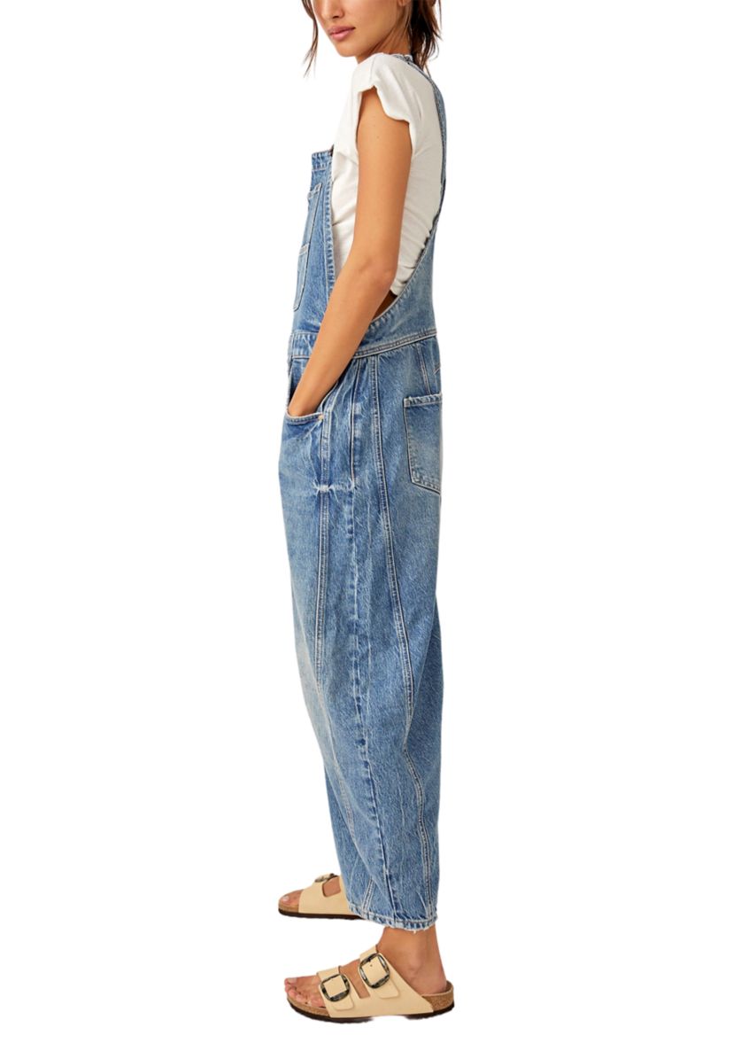 We The Free Good Luck Barrel Overalls