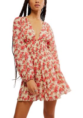 Free People Women's Keep You Mine Printed Mini Dress