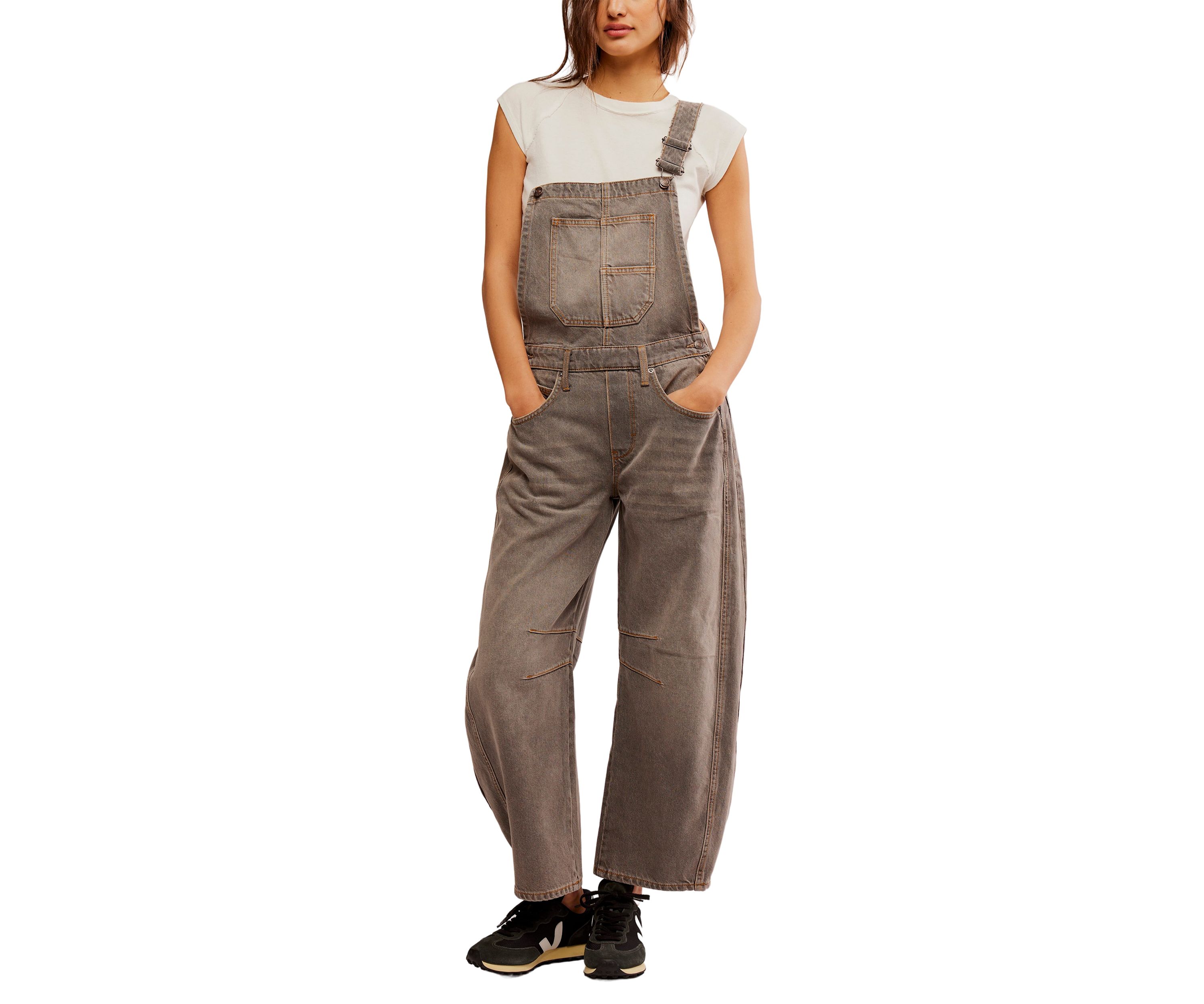 We the Free Good Luck Barrel Overalls