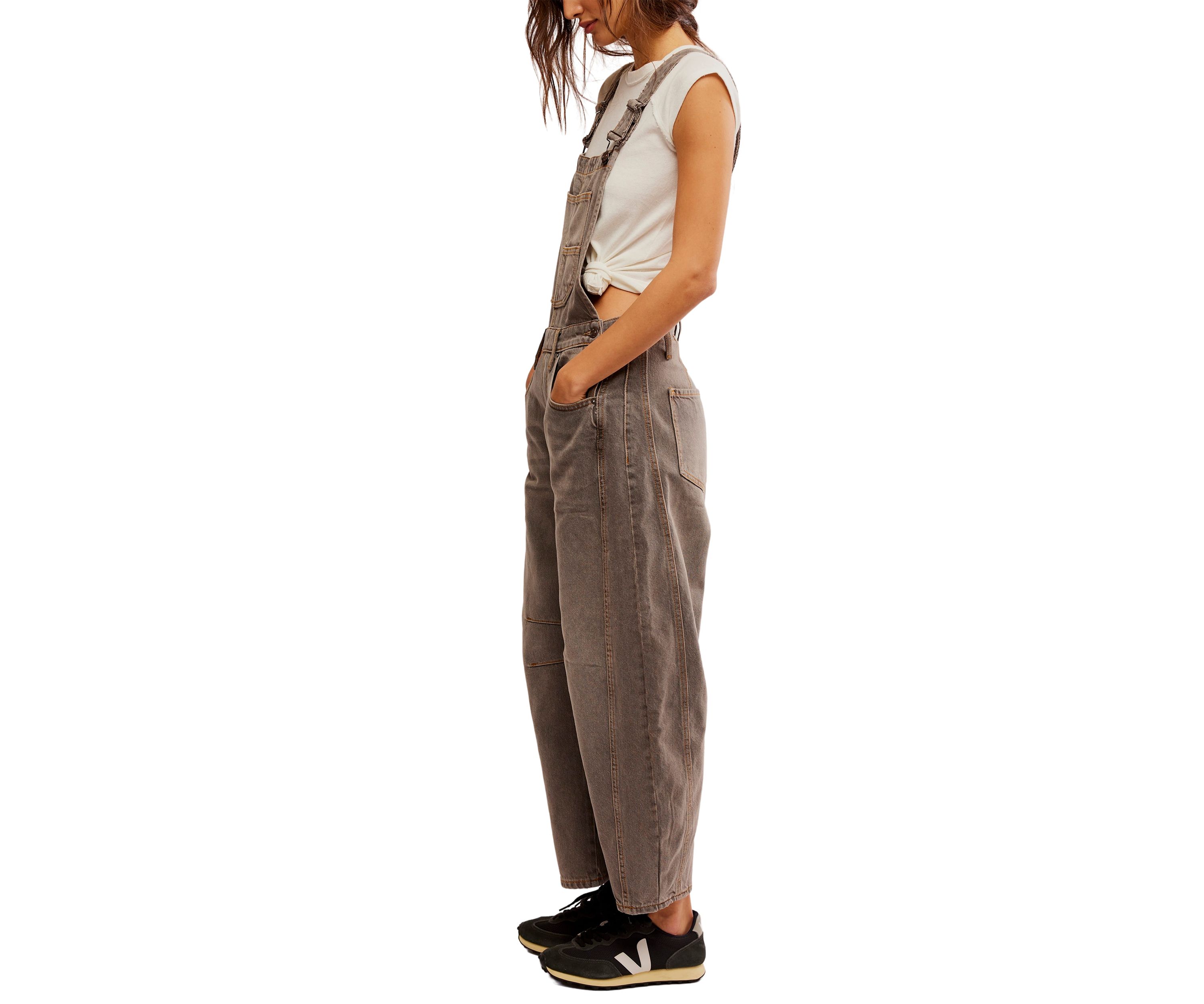 We the Free Good Luck Barrel Overalls