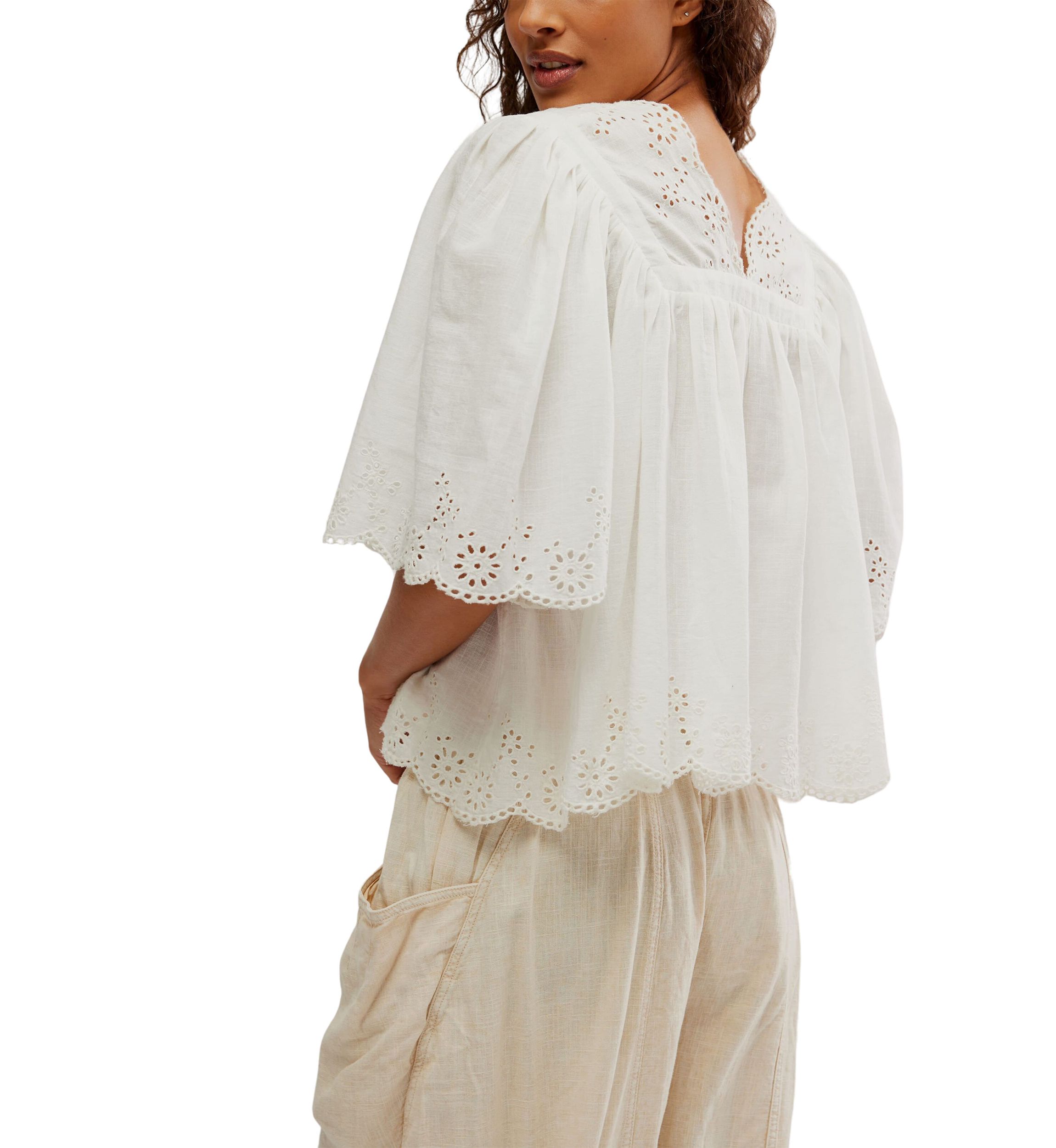 Costa Eyelet Top