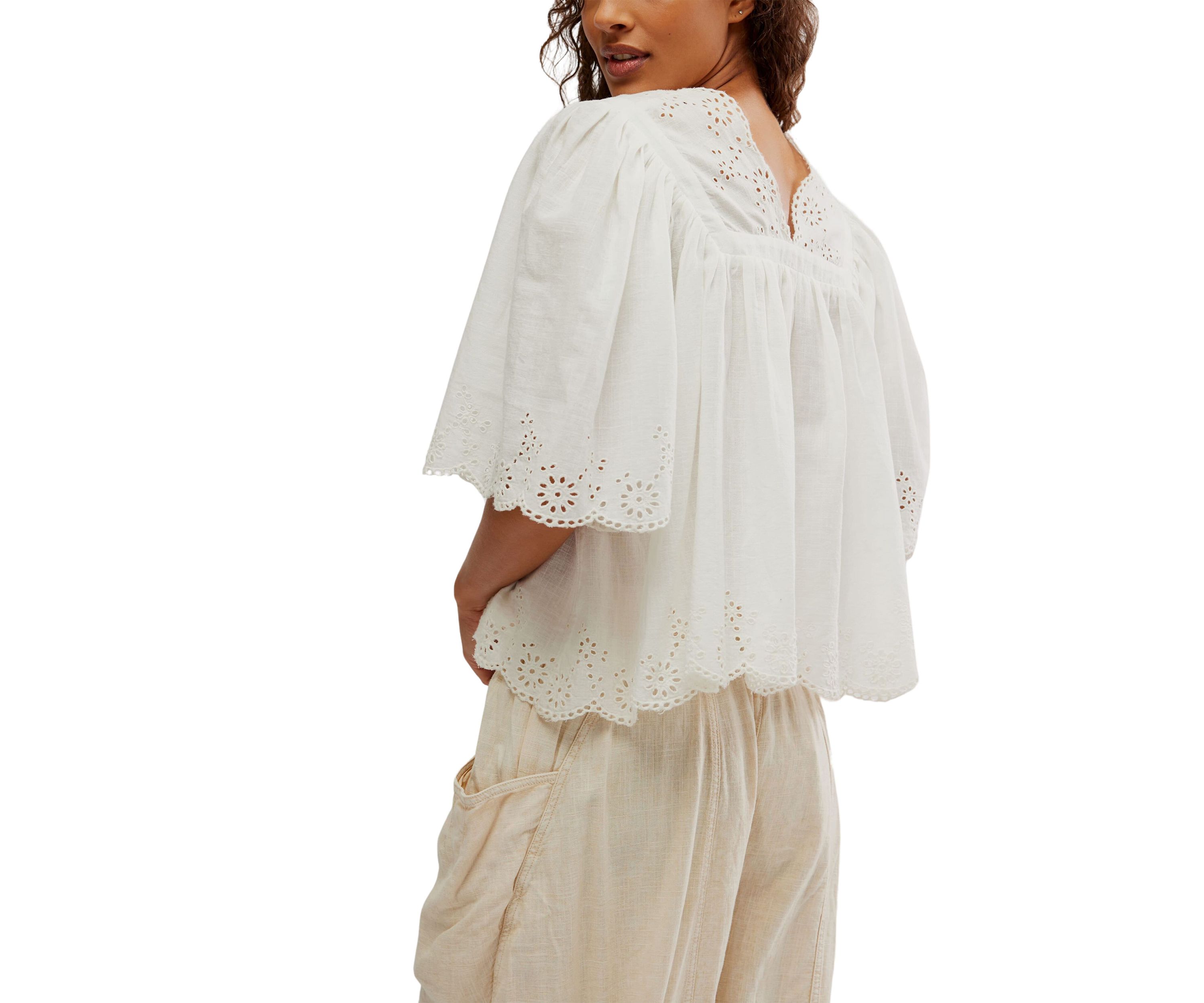 Costa Eyelet Top