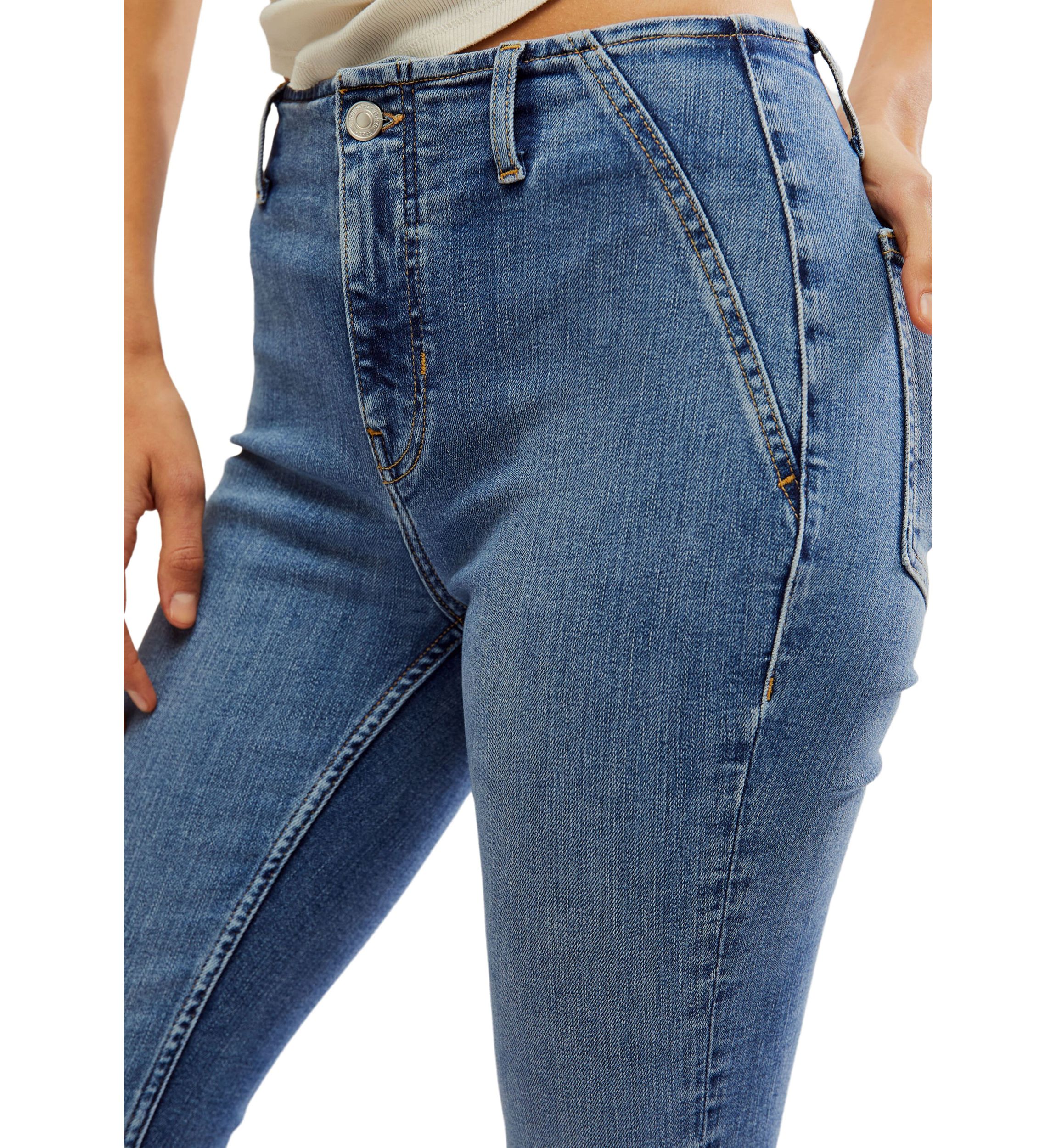We the Free Level Up Slit Slim Flare Jeans