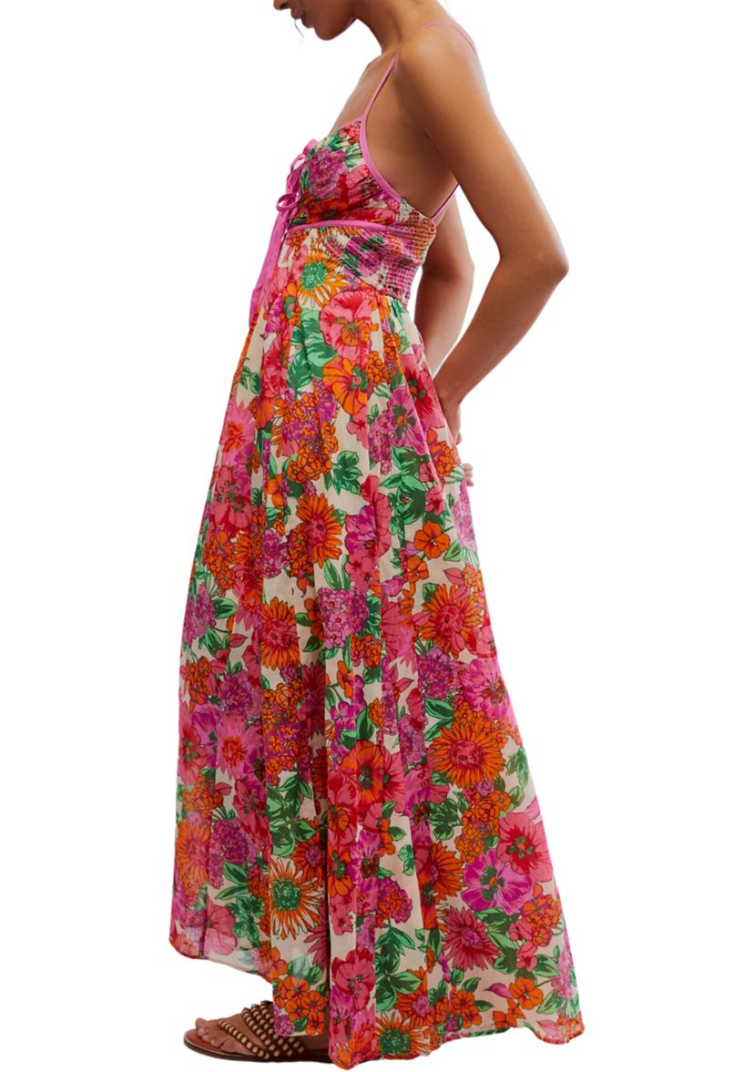 holly low neck asymmetric ruffled maxi dress Holly Lemon Plunge-Neck Maxi Dress With Twist-Detail – Club L London