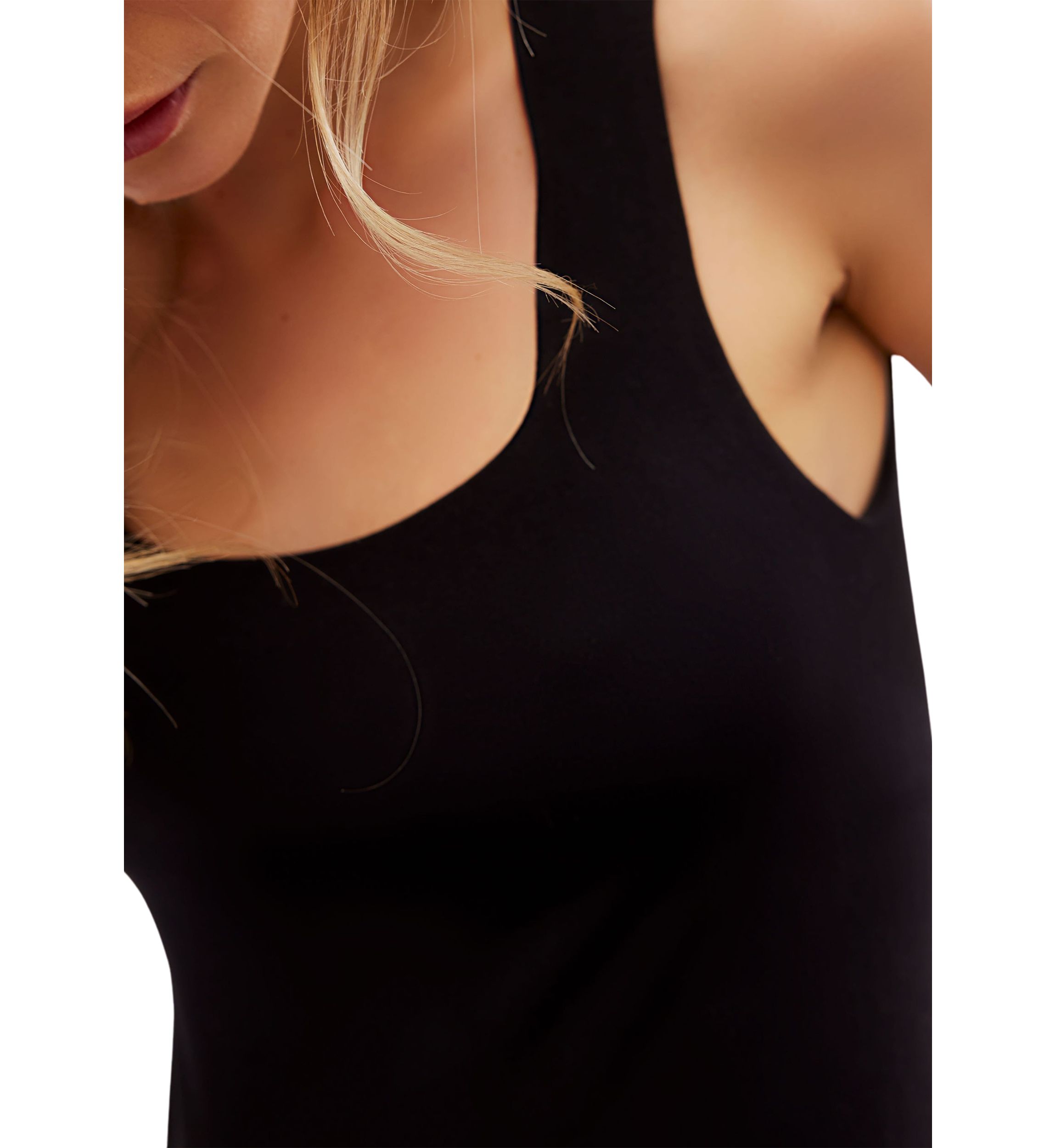Luna Tencel Square-Neck Bodysuit