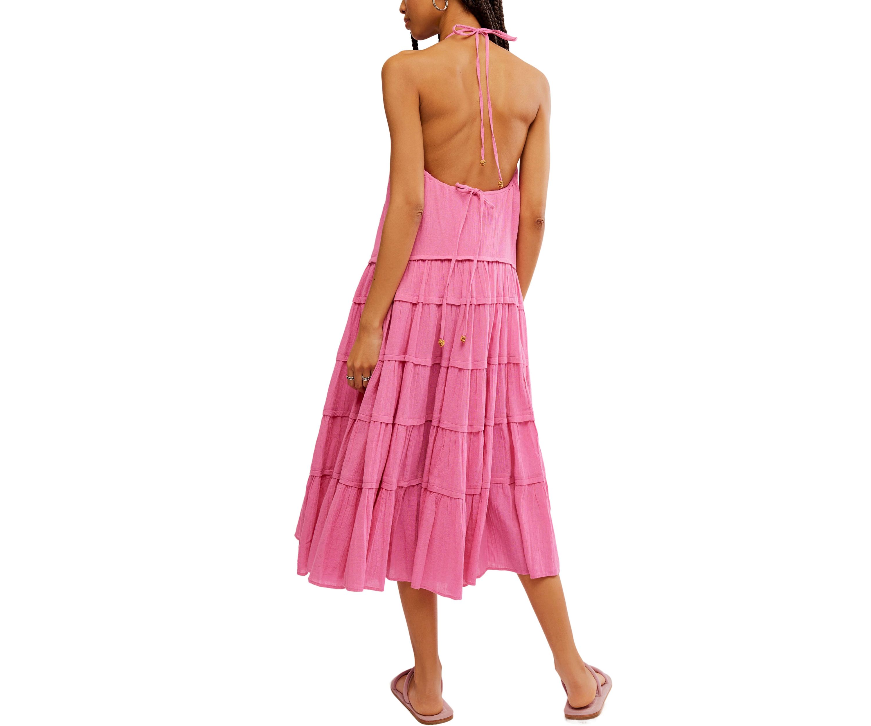 Somewhere Sunny Drop-Waist Maxi Dress