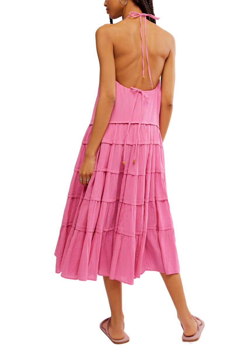 Somewhere Sunny Drop-Waist Maxi Dress