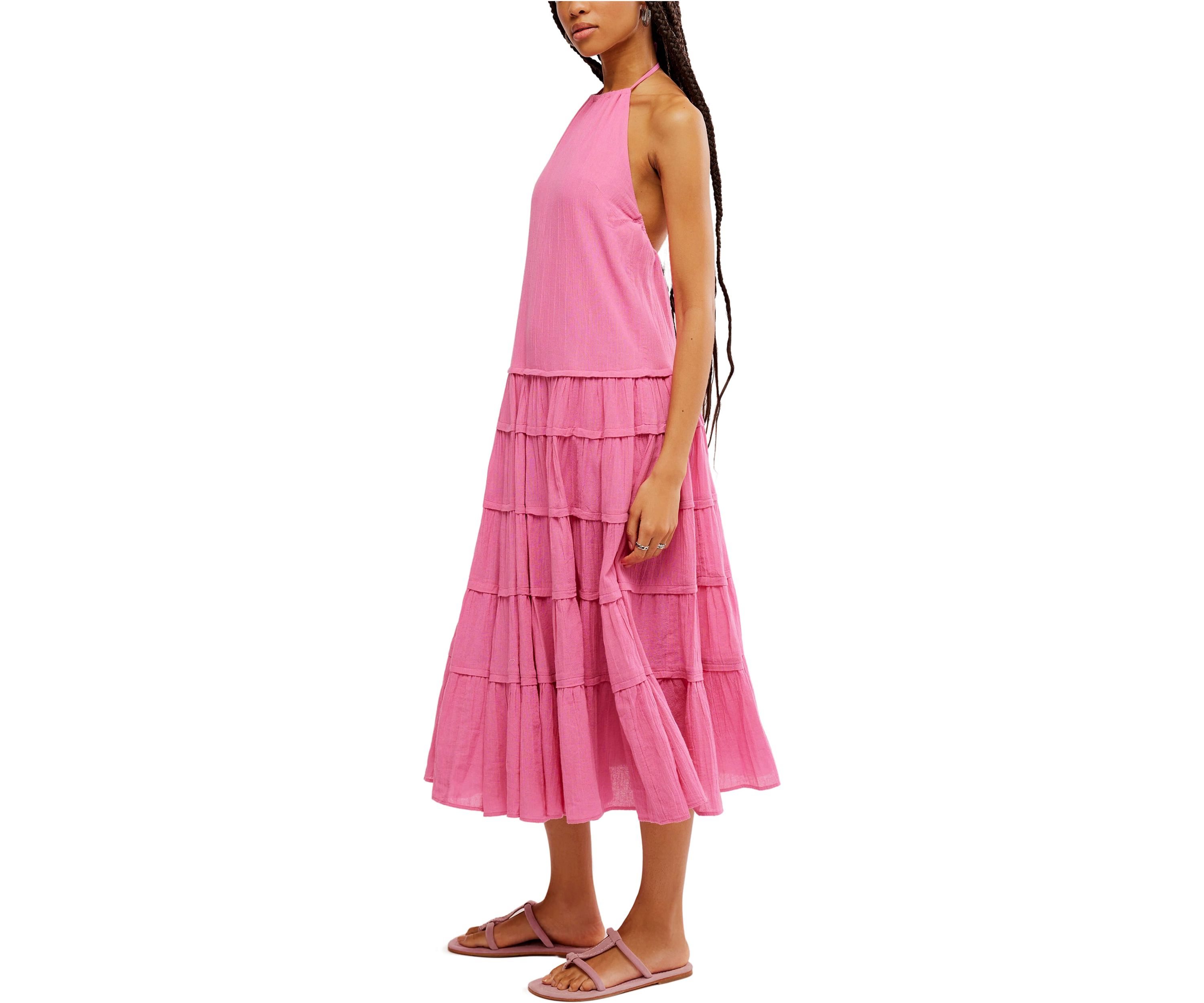 Somewhere Sunny Drop-Waist Maxi Dress