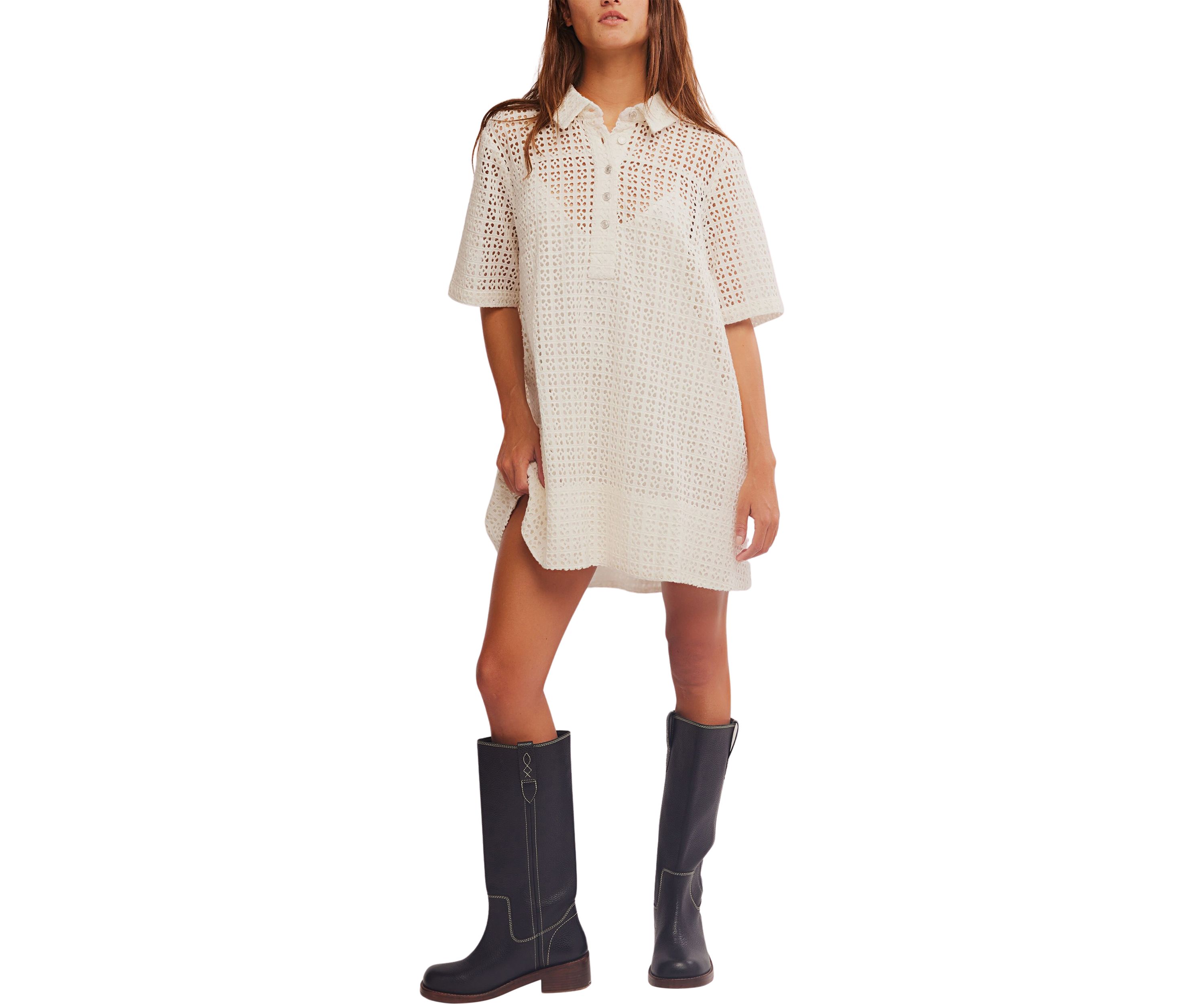 Remino Eyelet Minidress