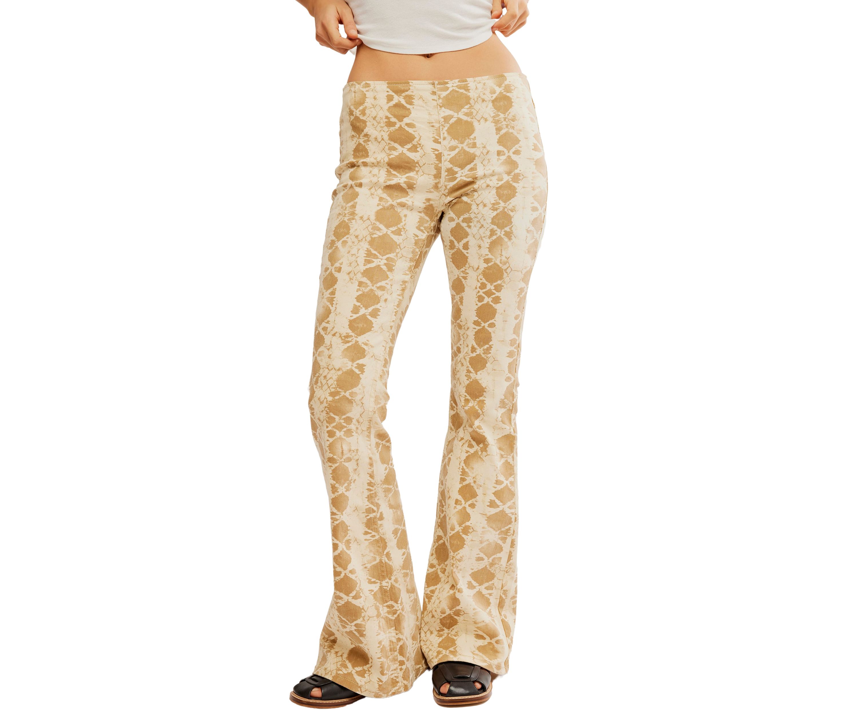 We the Free Penny Pull On Printed Flare Jeans