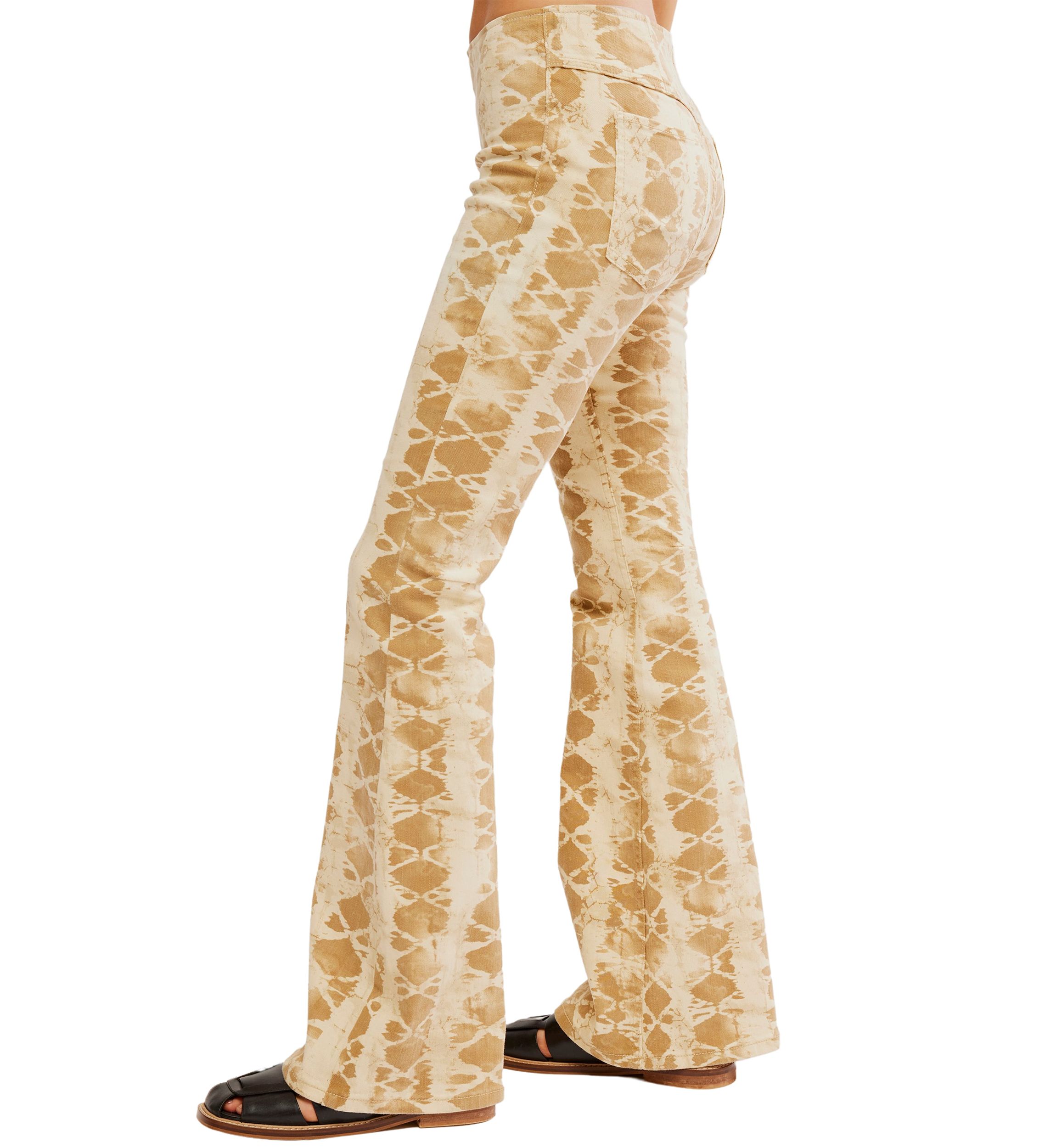 We the Free Penny Pull On Printed Flare Jeans