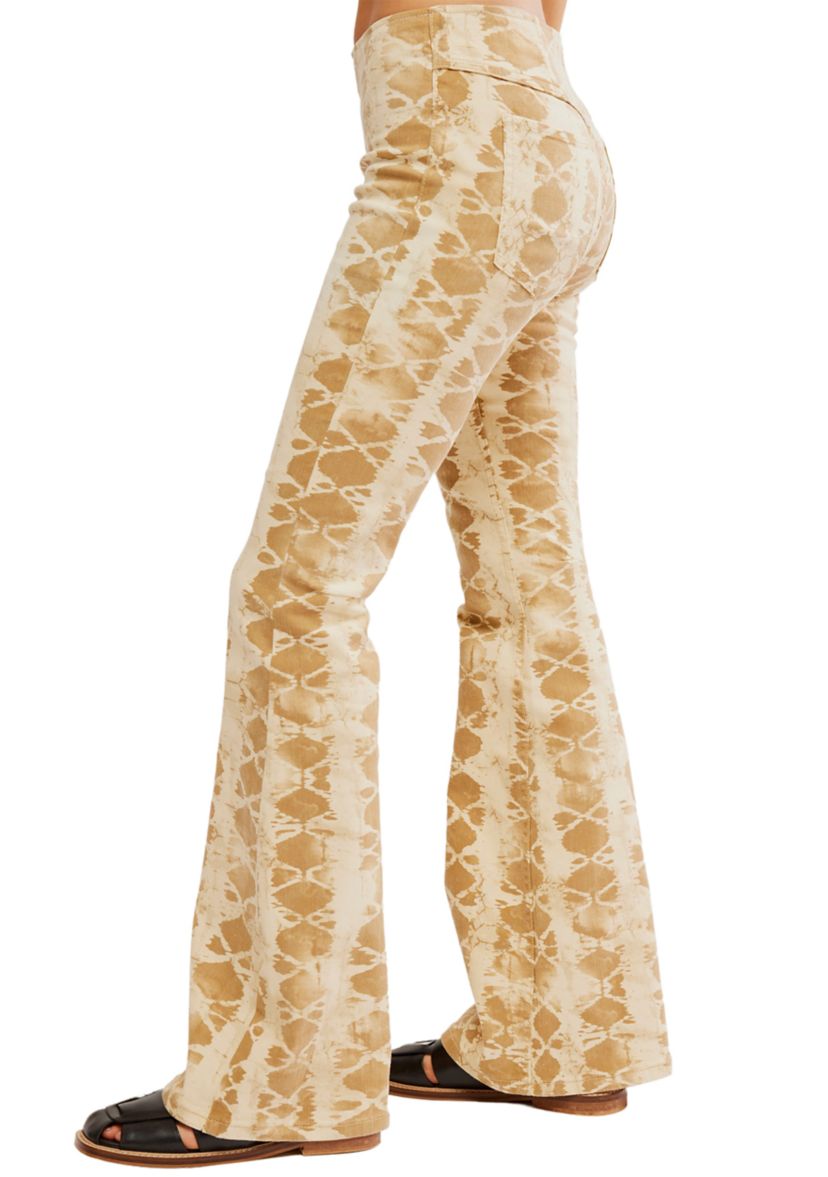 We the Free Penny Pull On Printed Flare Jeans