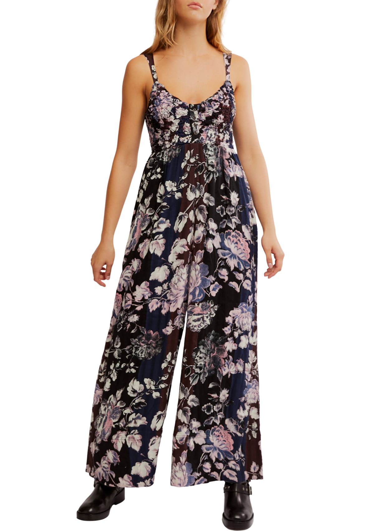 Melrose Smocked Wide Leg Jumpsuit
