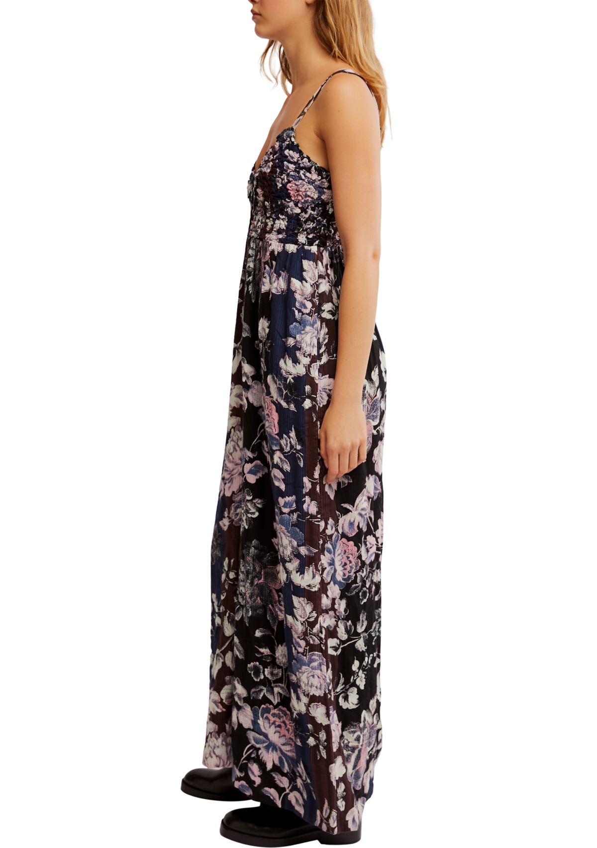 Melrose Smocked Wide Leg Jumpsuit