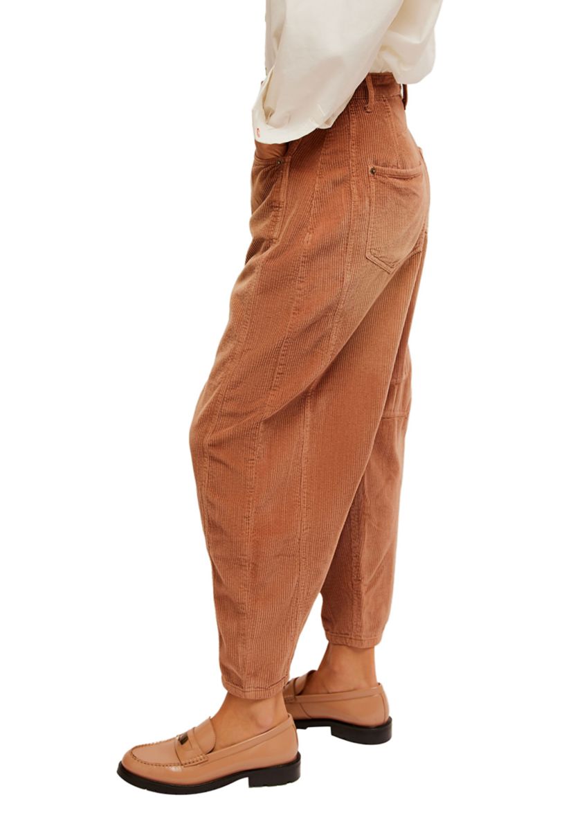 We the Free Good Luck Mid Rise Corduroy Barrel Jeans