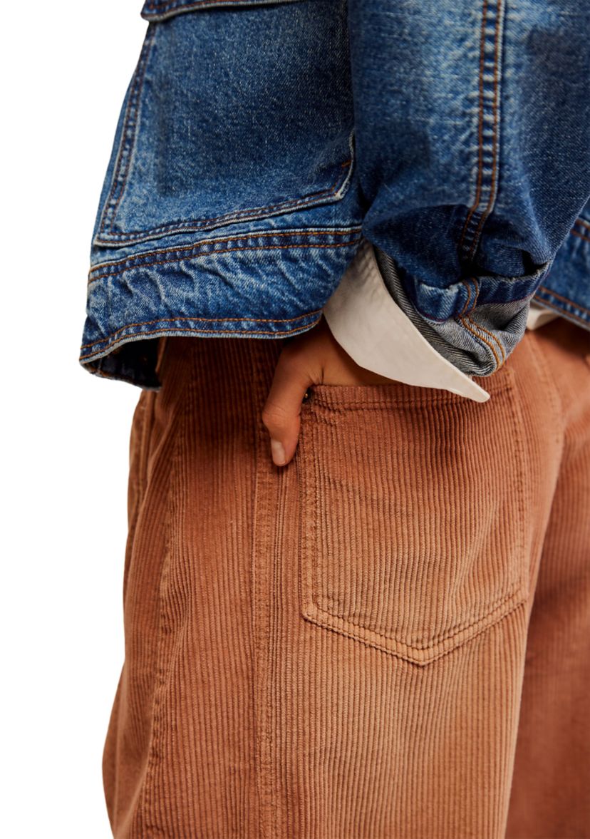 We the Free Good Luck Mid Rise Corduroy Barrel Jeans
