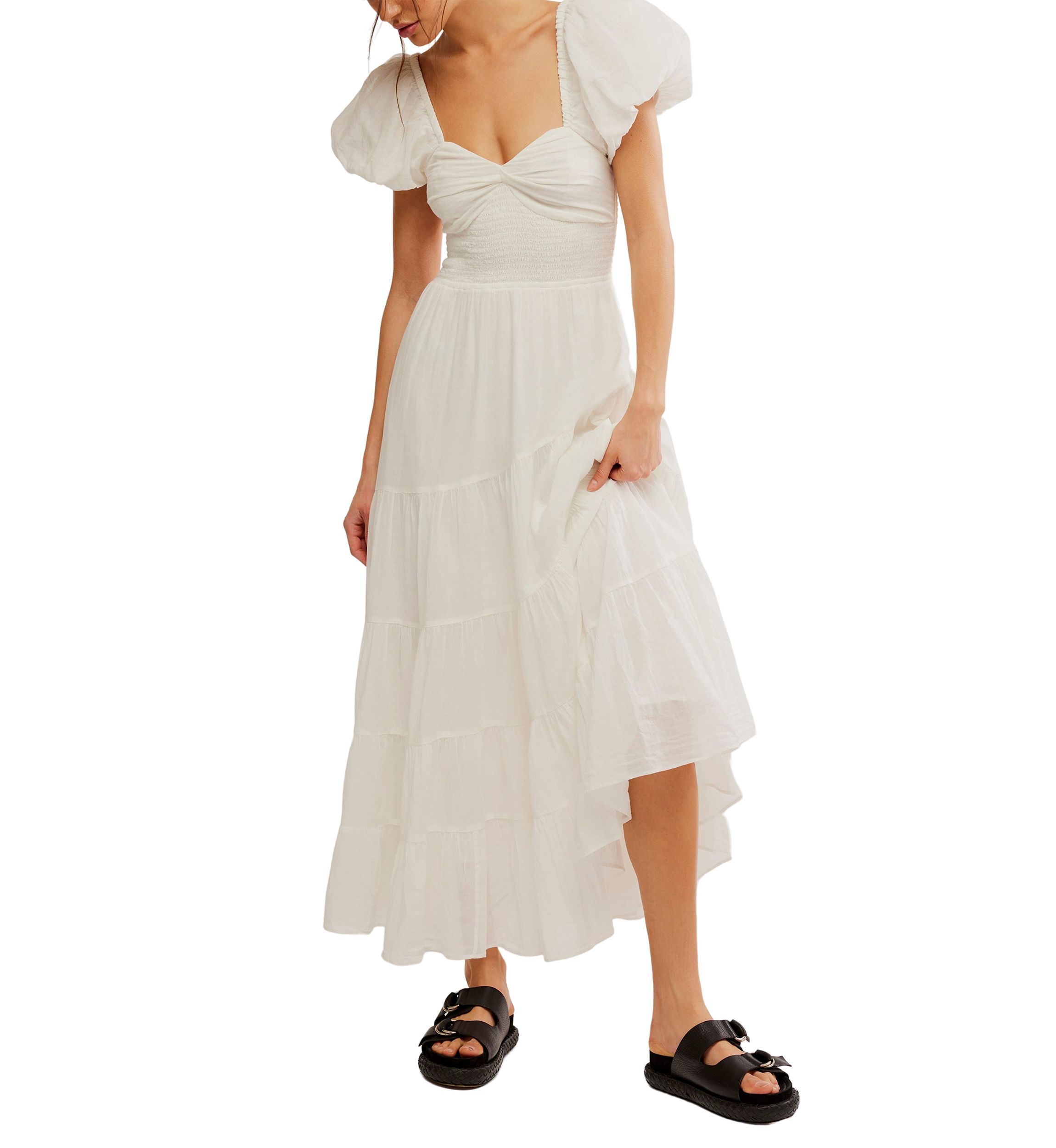 Sundrenched Short Sleeve Maxi Dress