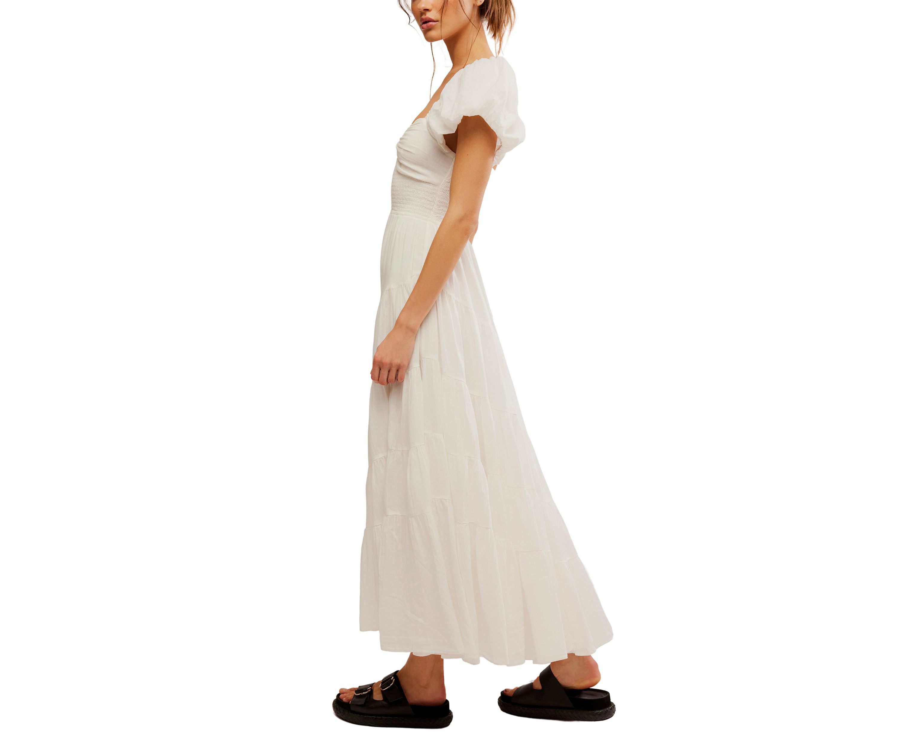 Sundrenched Short Sleeve Maxi Dress