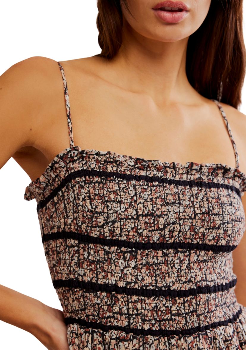  Bali Checked Out Printed Romper 