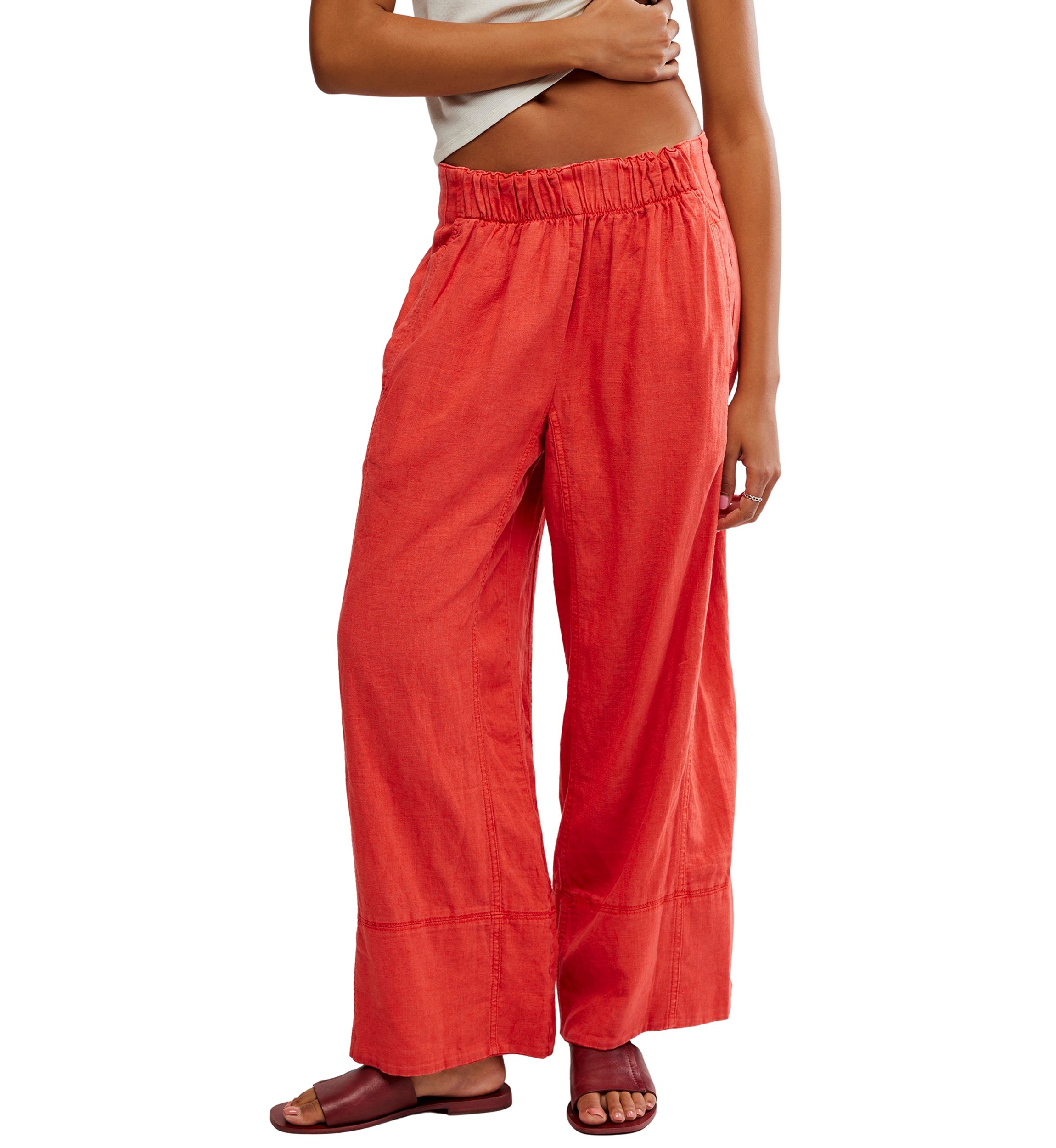 Days End Linen Pull-On Pants