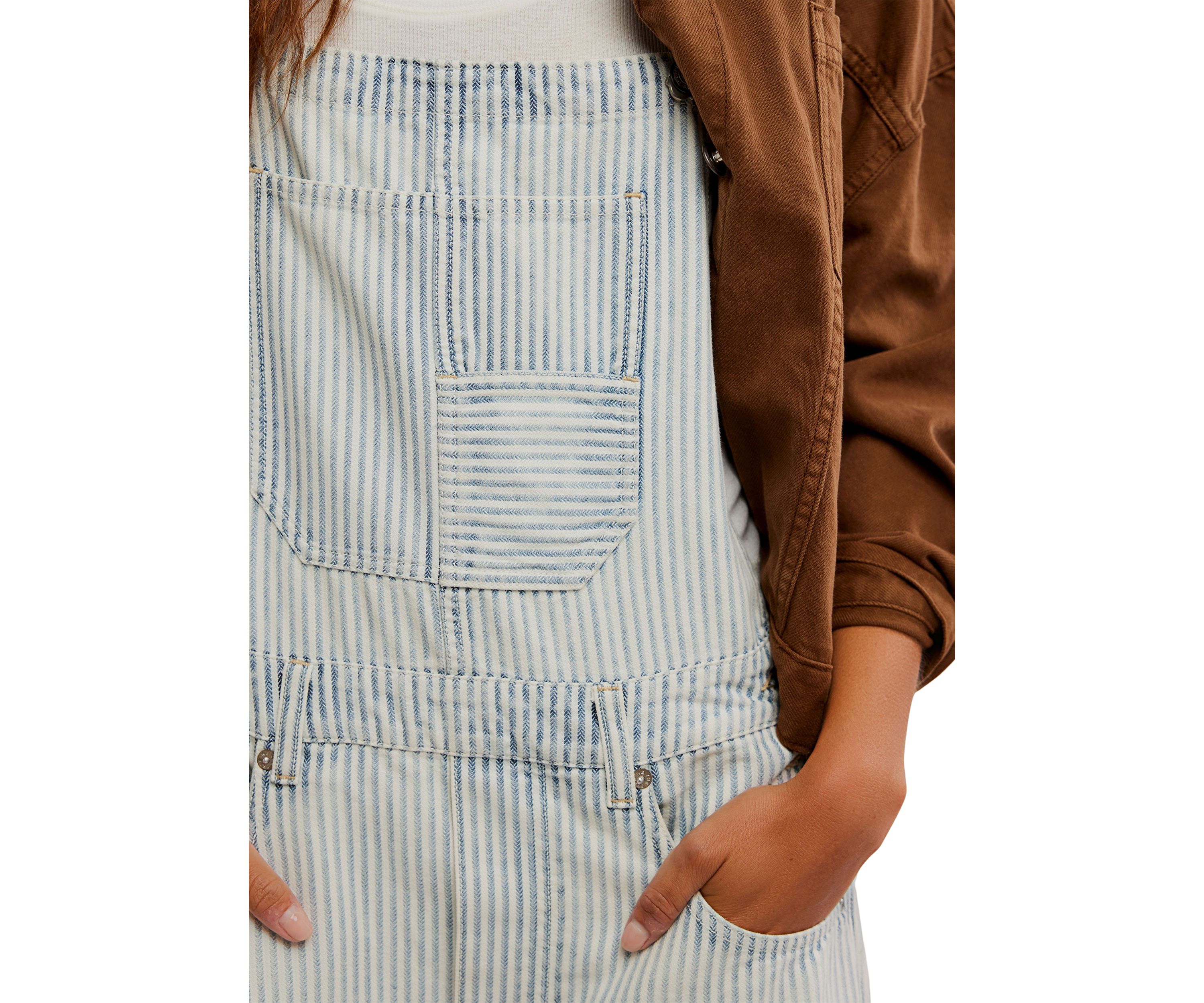 We The Free Good Luck Striped Overalls