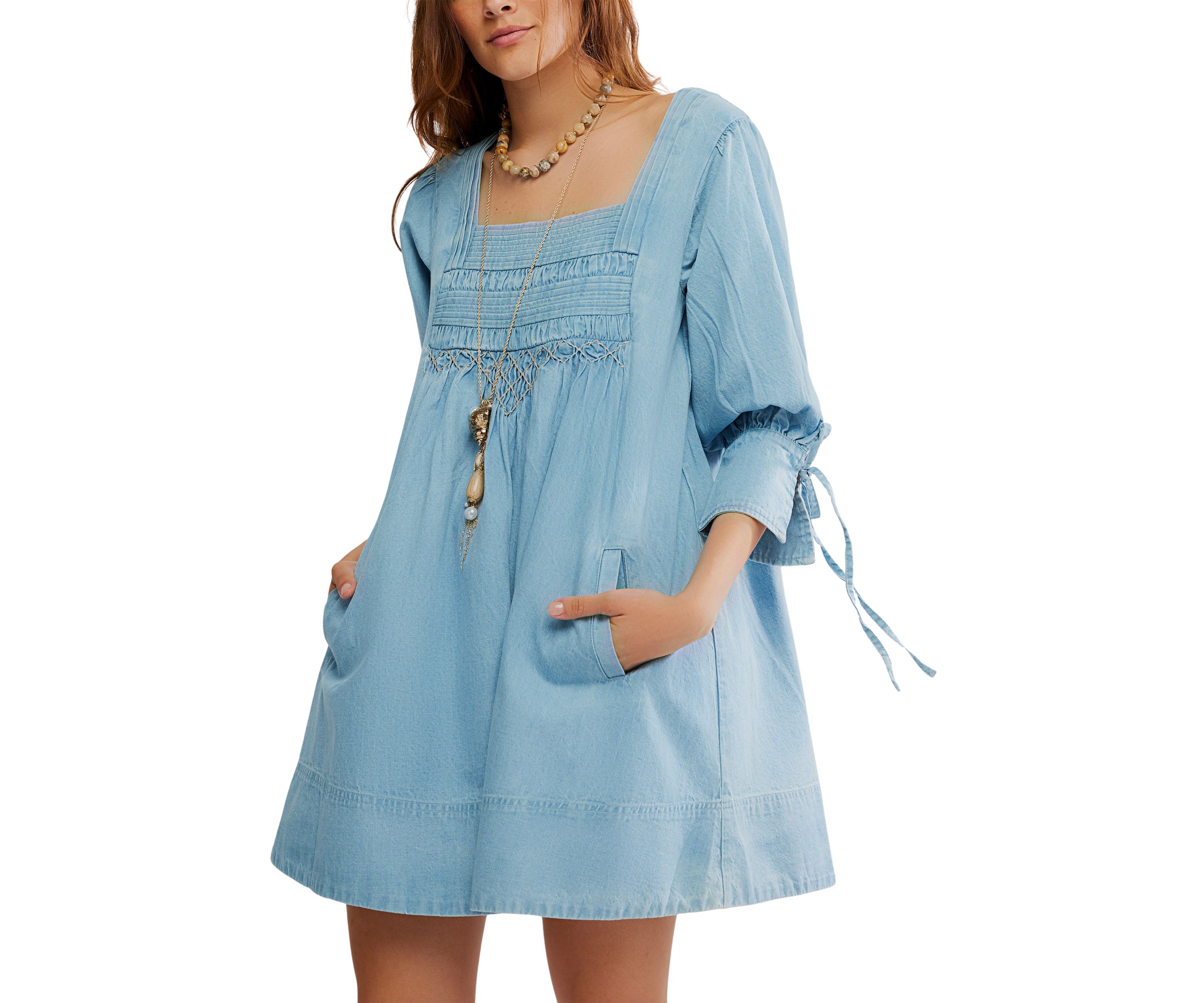 Womens Senora Denim Mini Dress