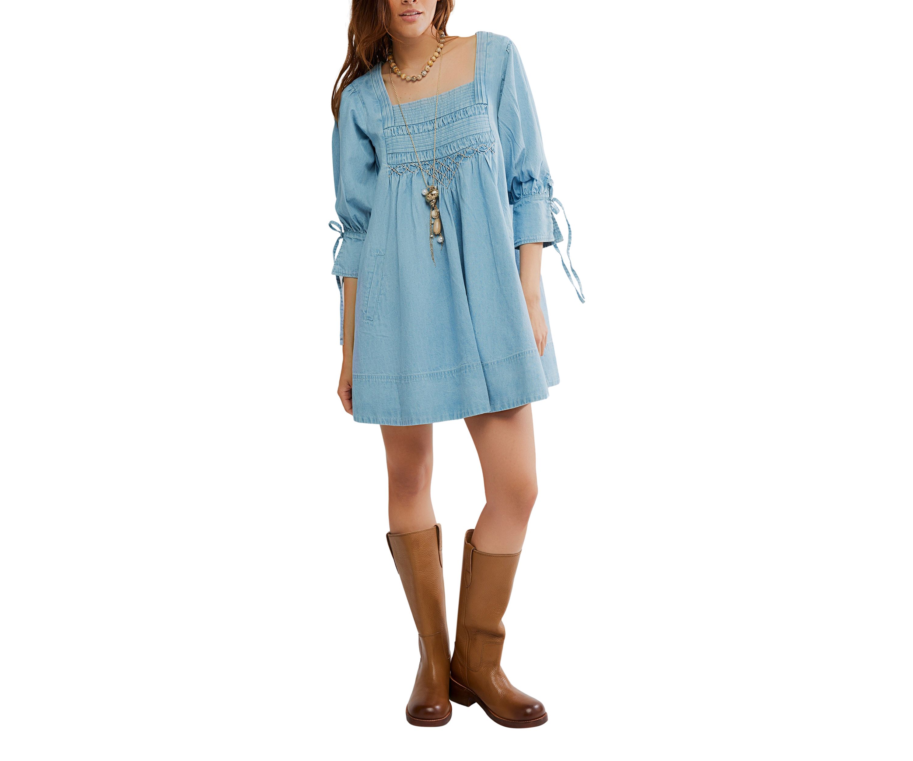 Womens Senora Denim Mini Dress