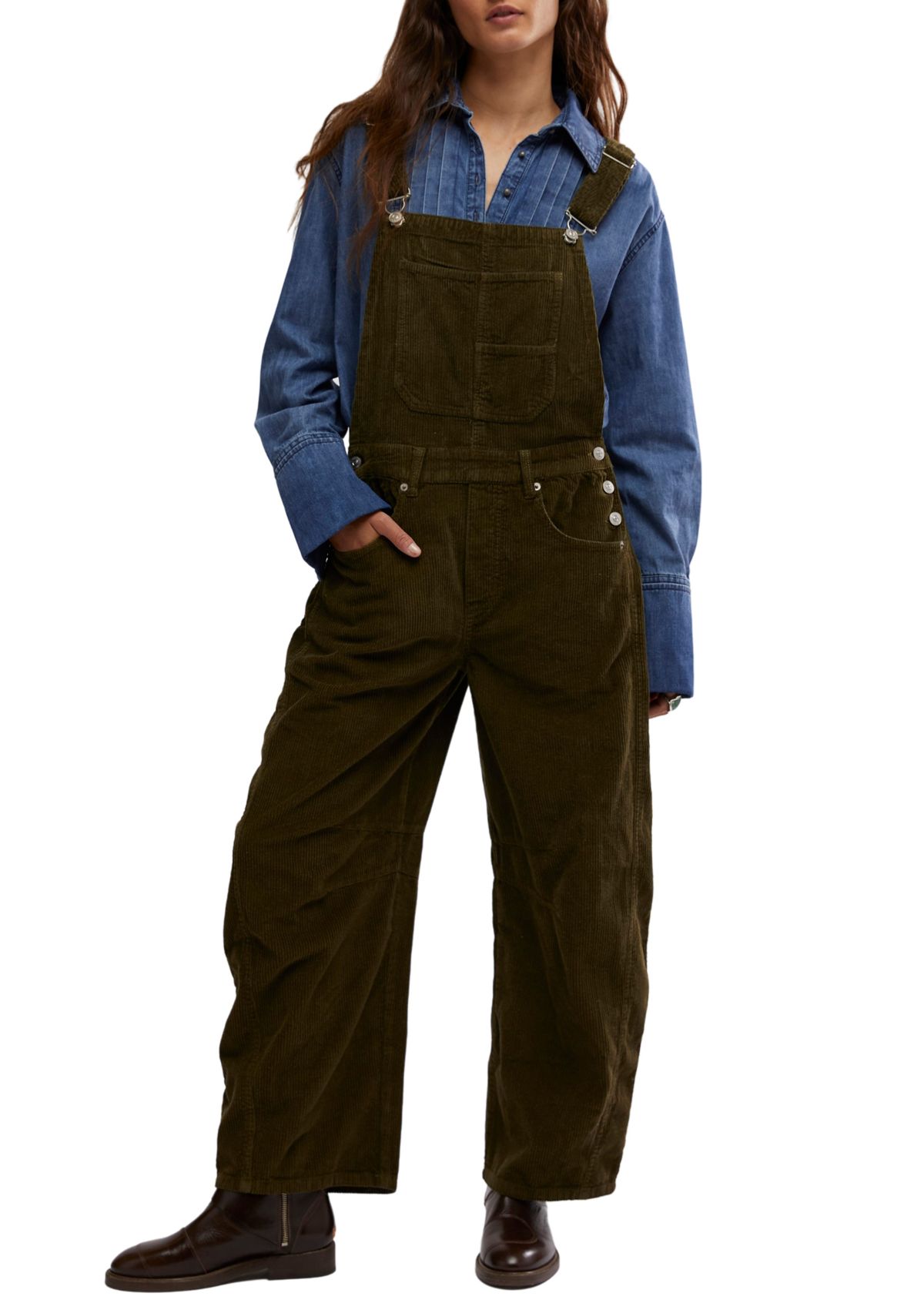 We The Free Good Luck Cord Overalls
